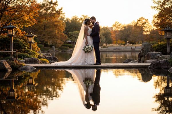 Wedding photography Houston - Hermann Park (Japanese Garden & Reflection Pool)
