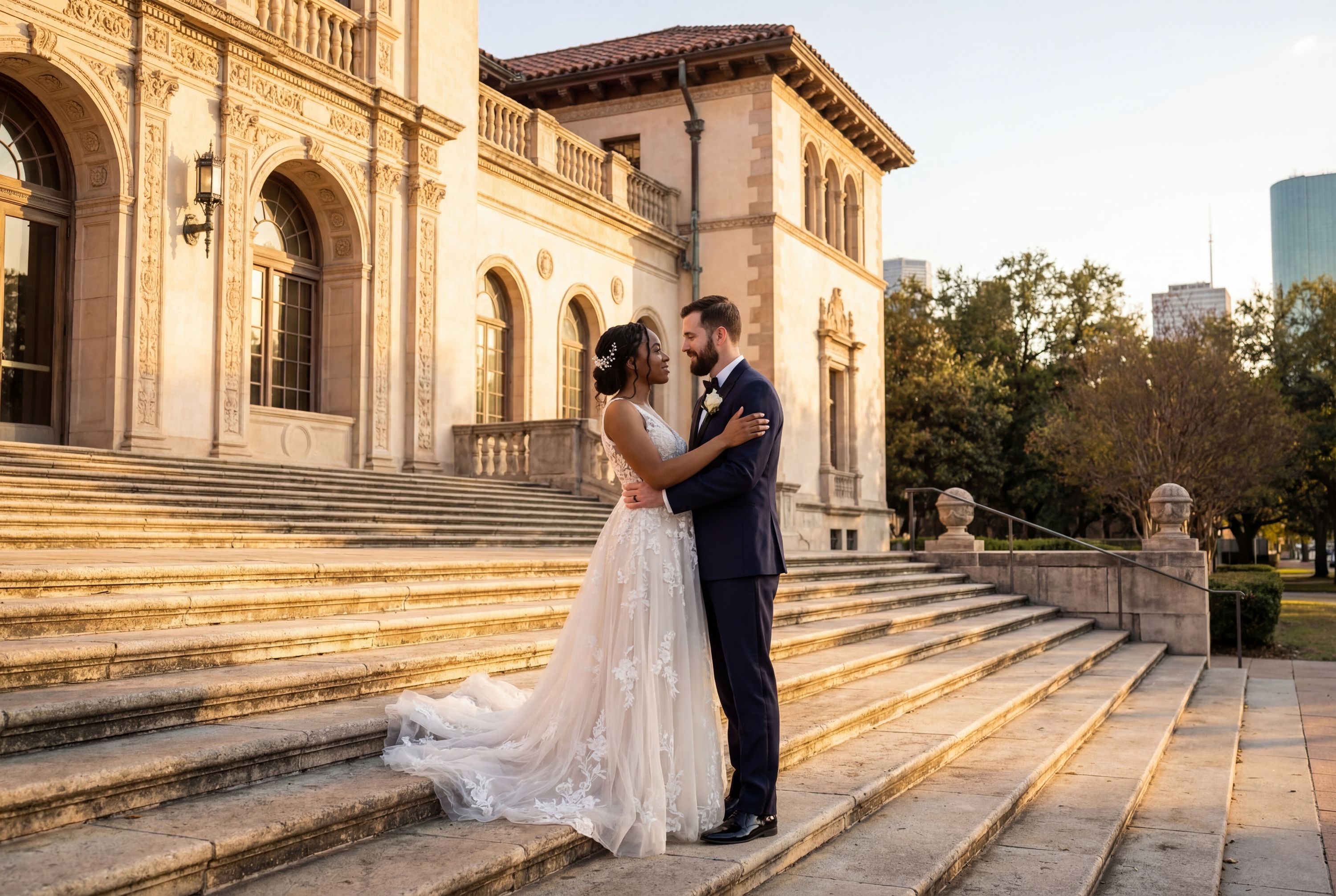 Wedding photography Houston - Julia Ideson Building (Houston Public Library)