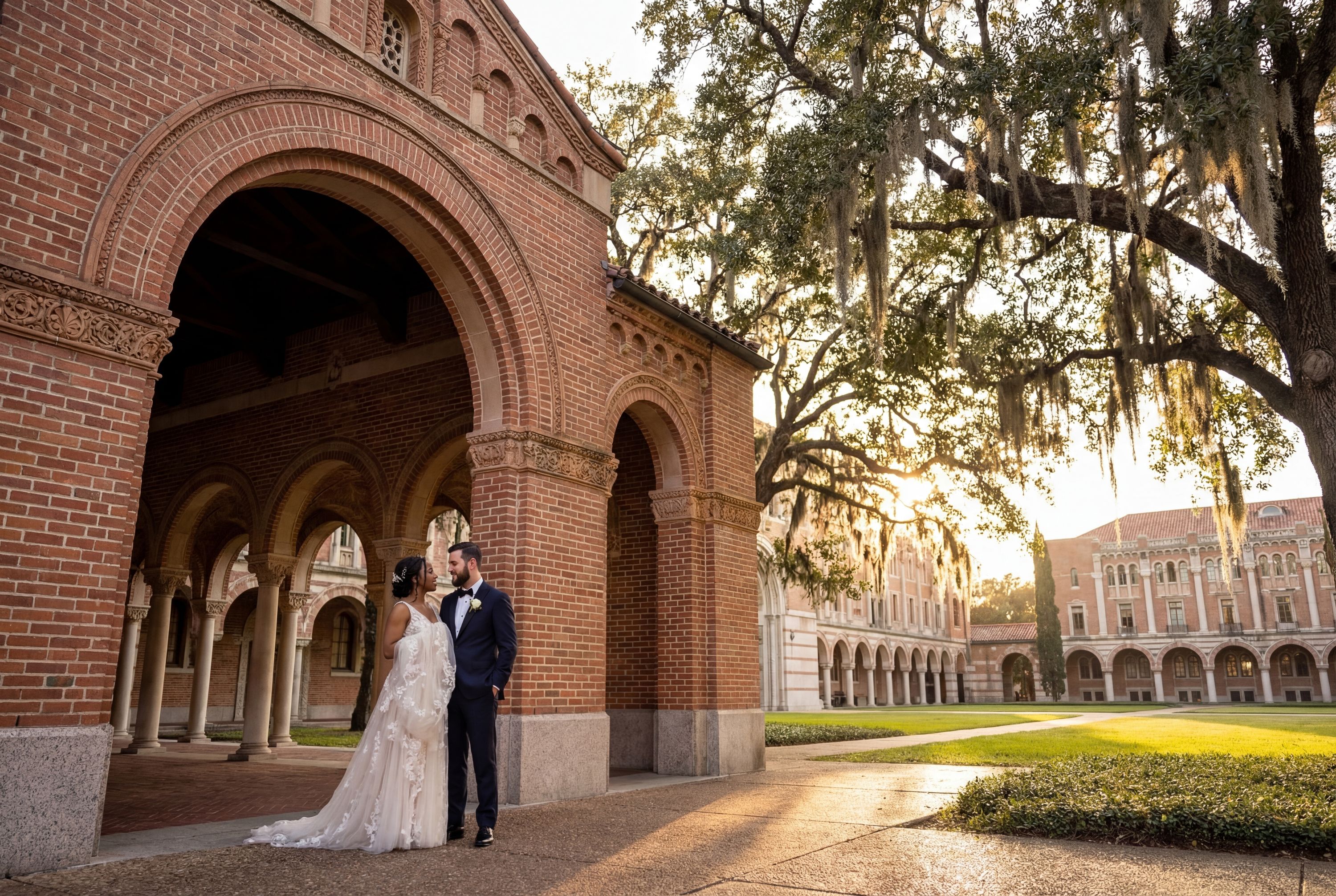 Wedding photography Houston - Rice University Campus