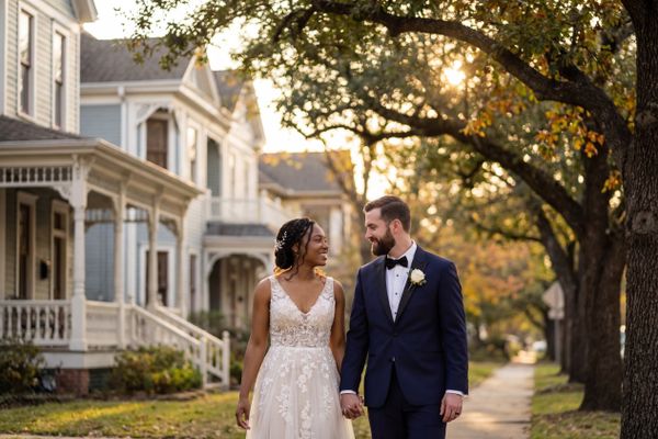 Wedding photography Houston - The Heights (19th Street & Historic Homes)