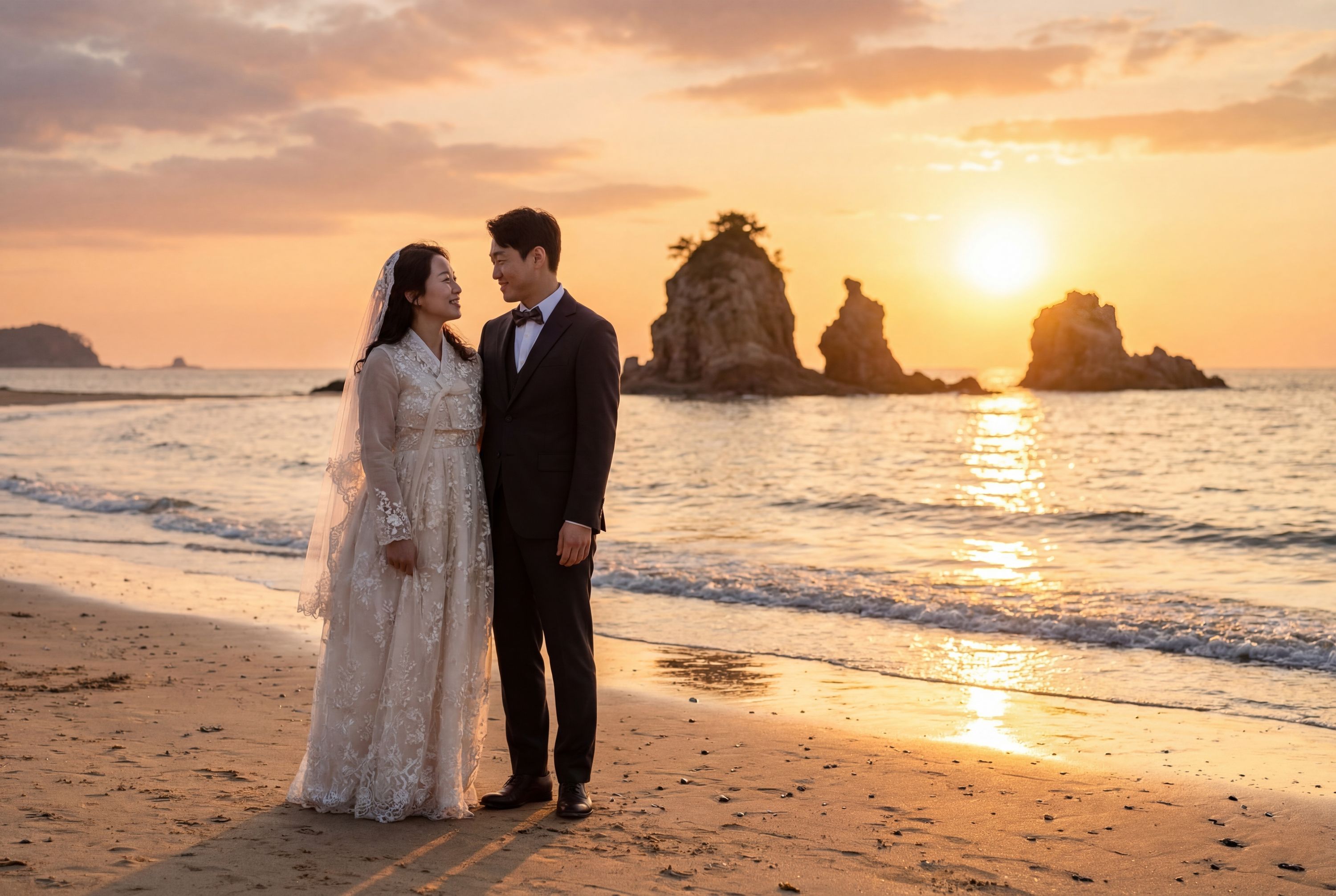 Wedding photography Incheon - Eurwangni Beach
