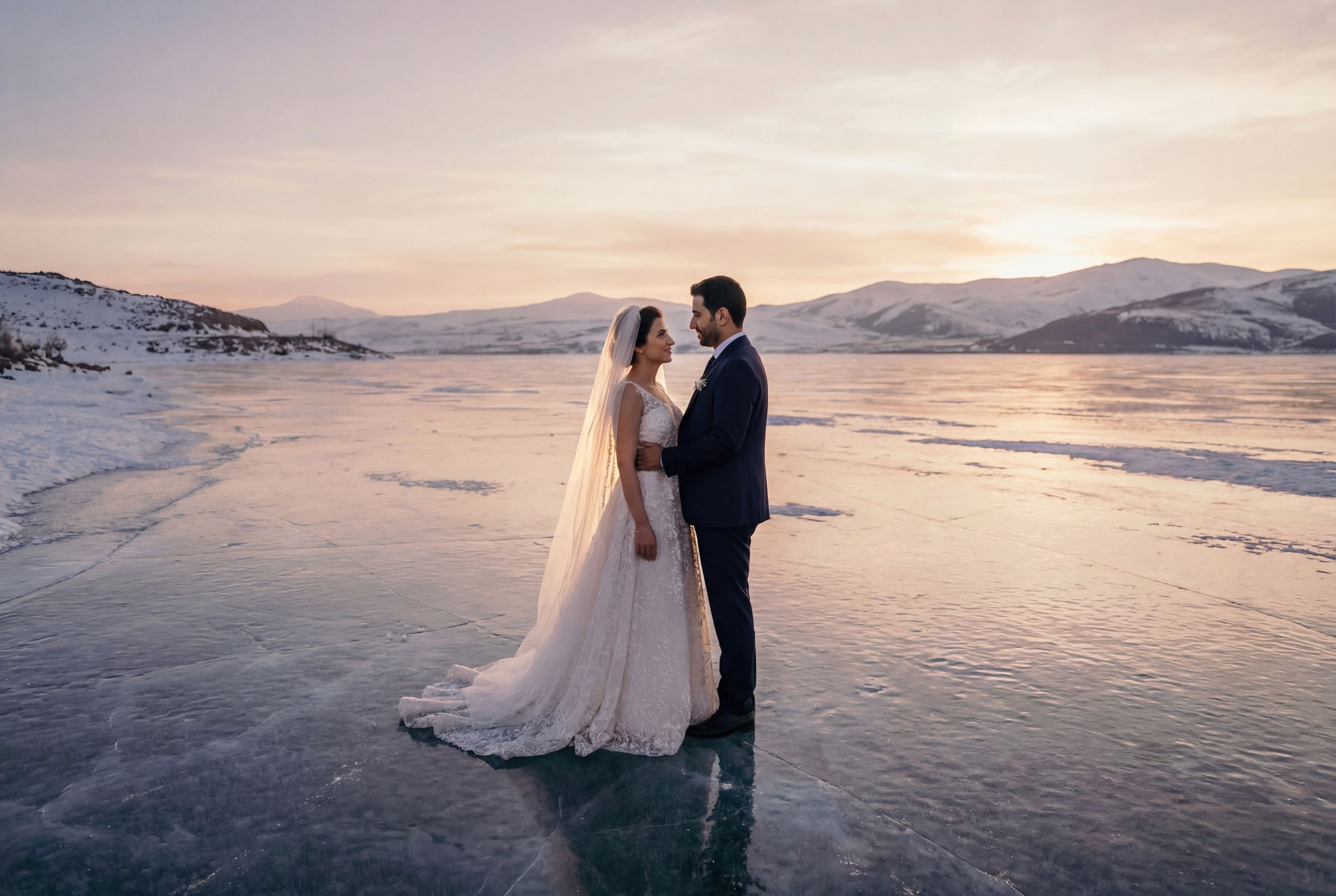 Wedding photography Kars - Lake Çıldır (Çıldır Gölü)