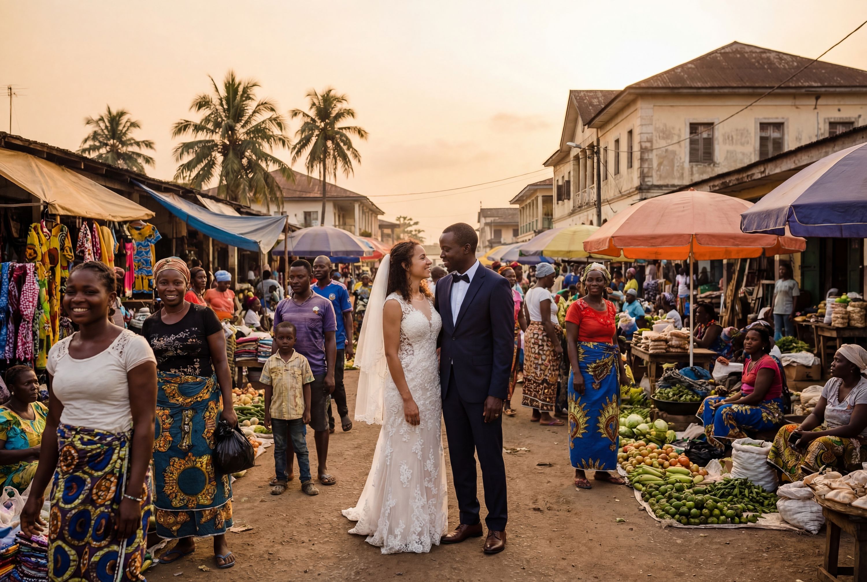 Wedding photography Malabo - Local Markets (Exterior)