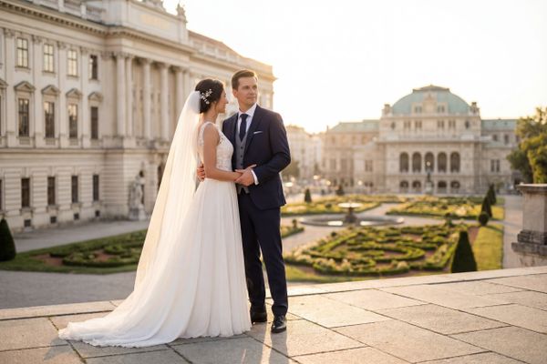 Albertina Museum Terrace wedding photography Albertina Museum Terrace wedding photography Vienna