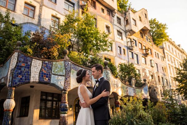 Hundertwasserhaus wedding photography Hundertwasserhaus wedding photography Vienna