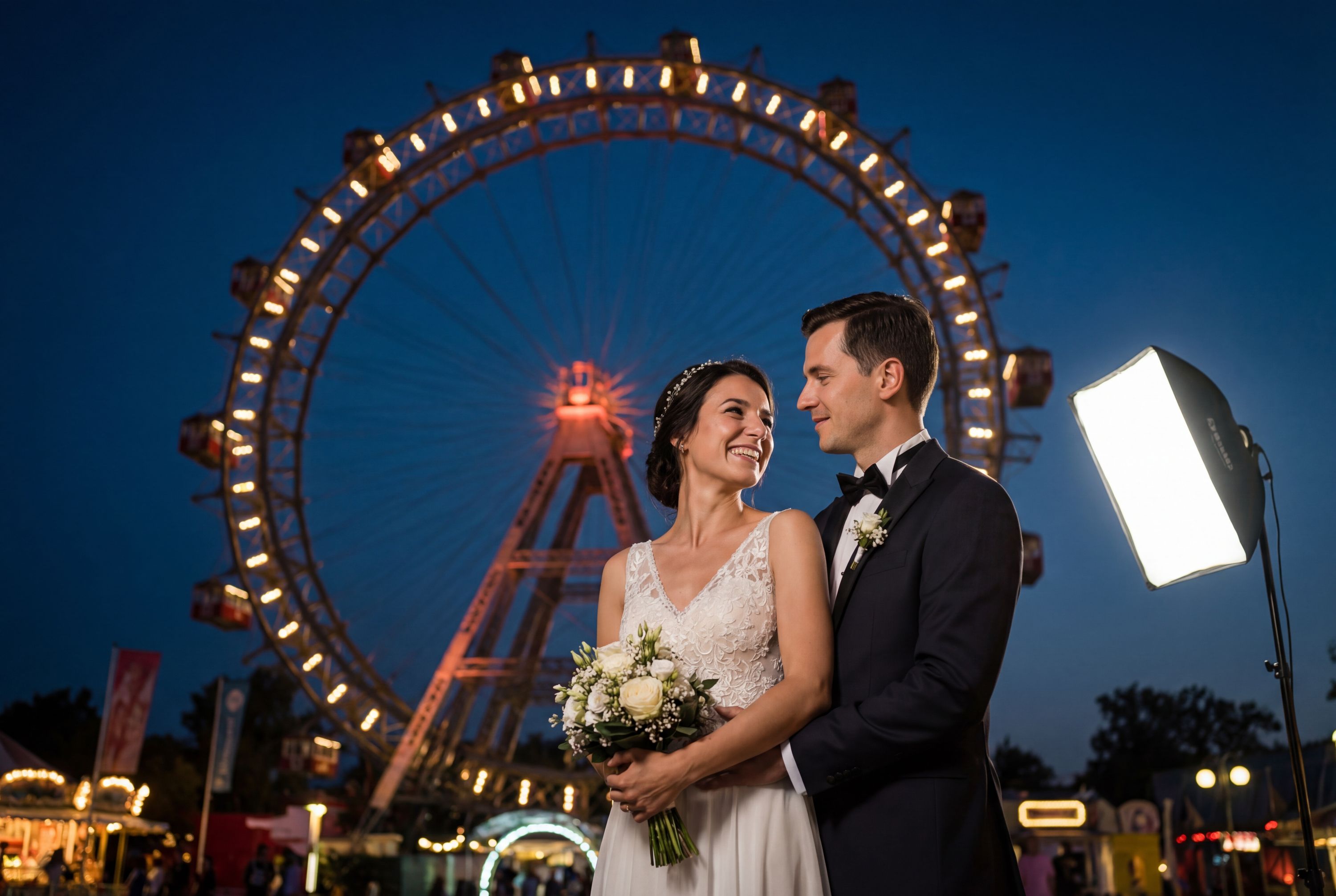 Prater (Riesenrad) wedding photography Vienna 