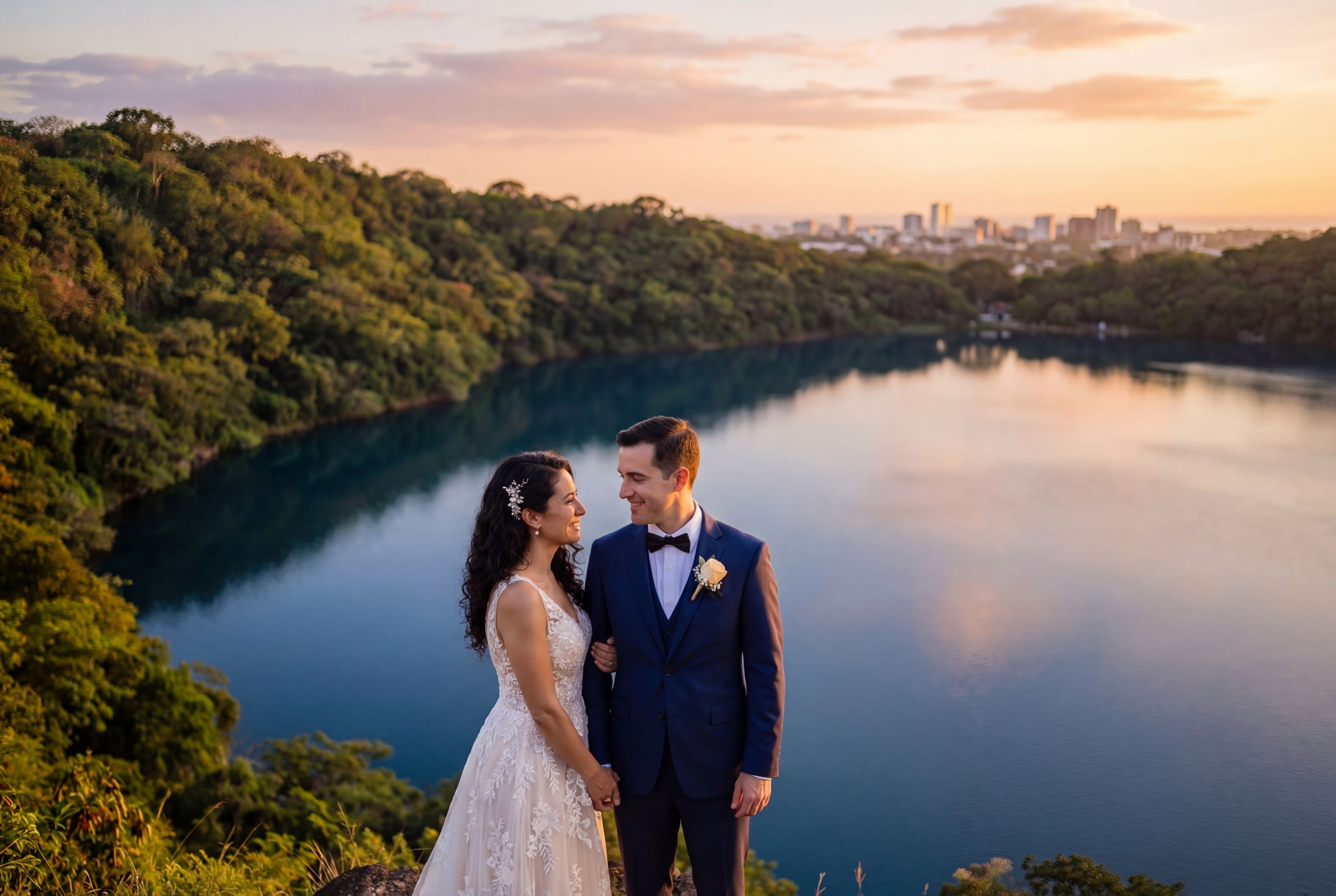 Wedding photography Managua - Laguna de Tiscapa (Tiscapa Lagoon Natural Reserve)