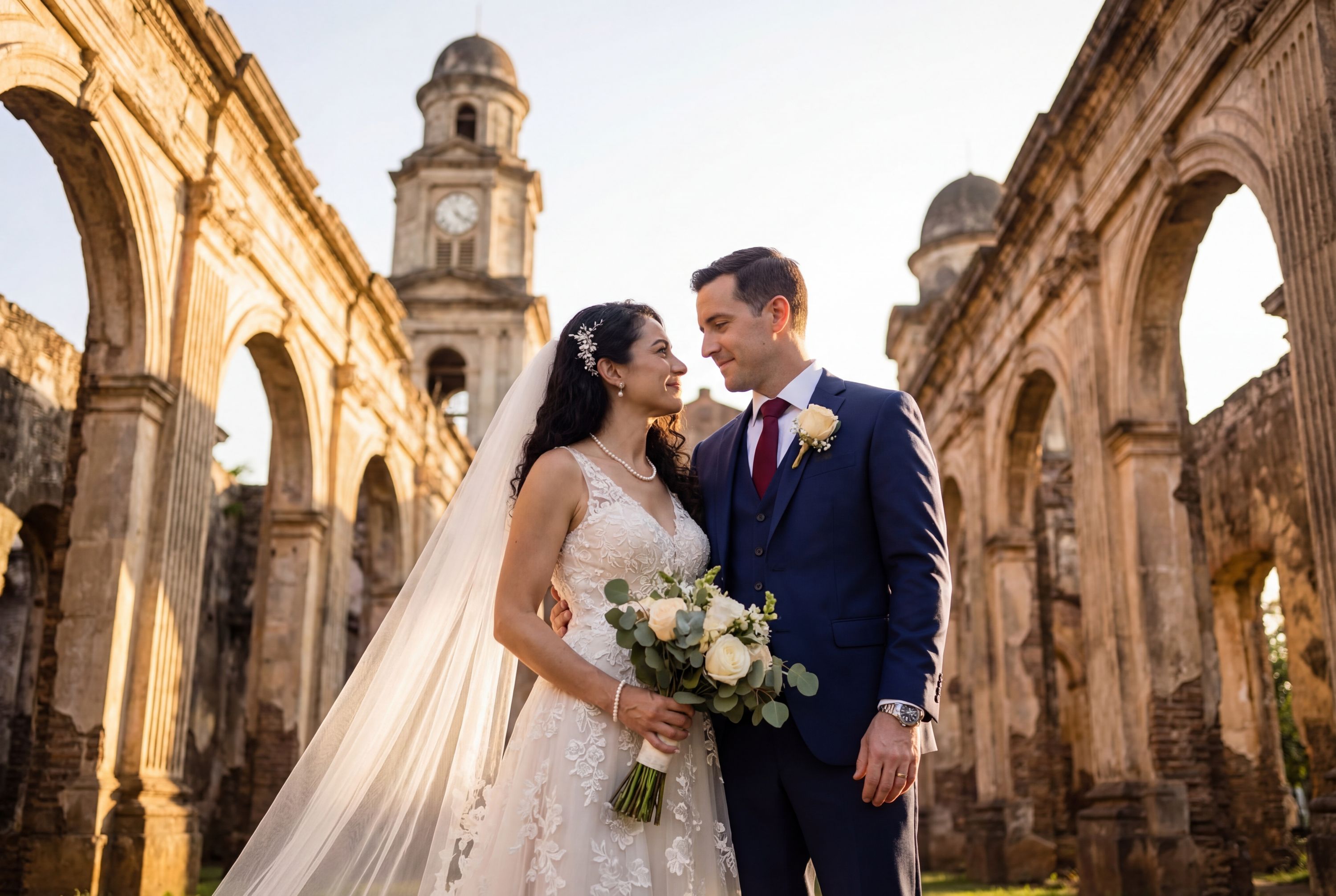 Wedding photography Managua - Old Cathedral of Managua (Santiago Cathedral)