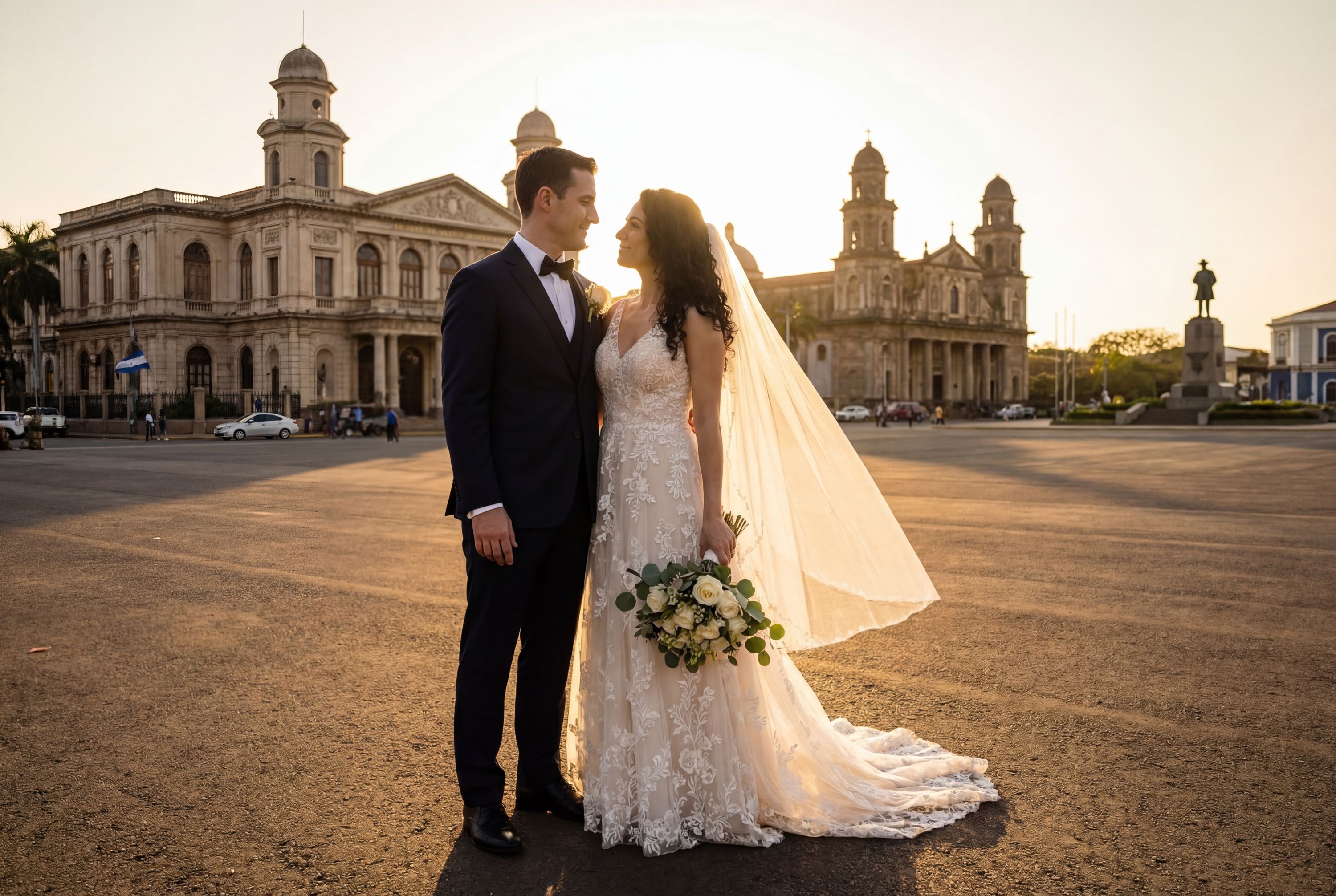 Wedding photography Managua - Plaza de la Revolución