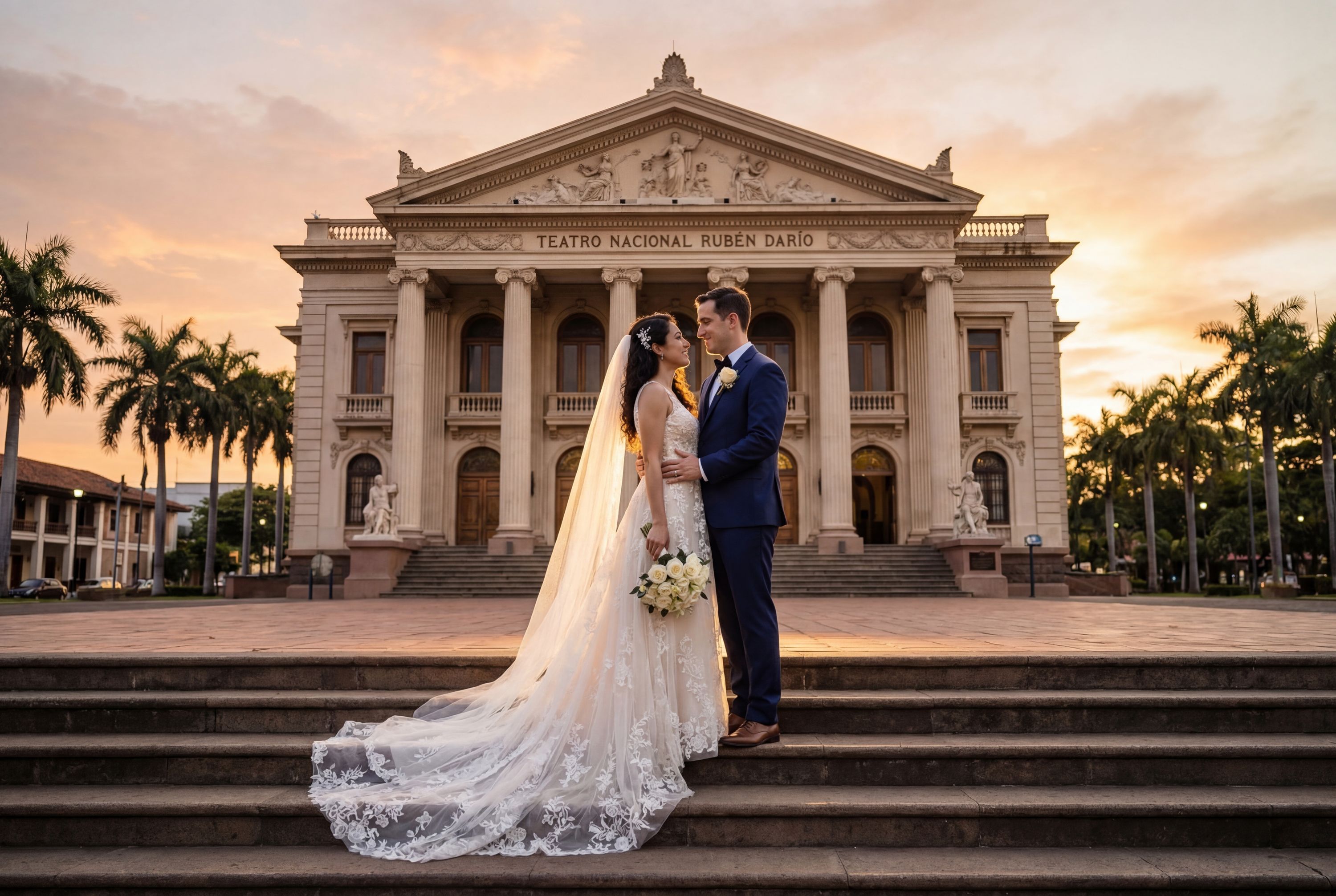 Wedding photography Managua - Teatro Nacional Rubén Darío