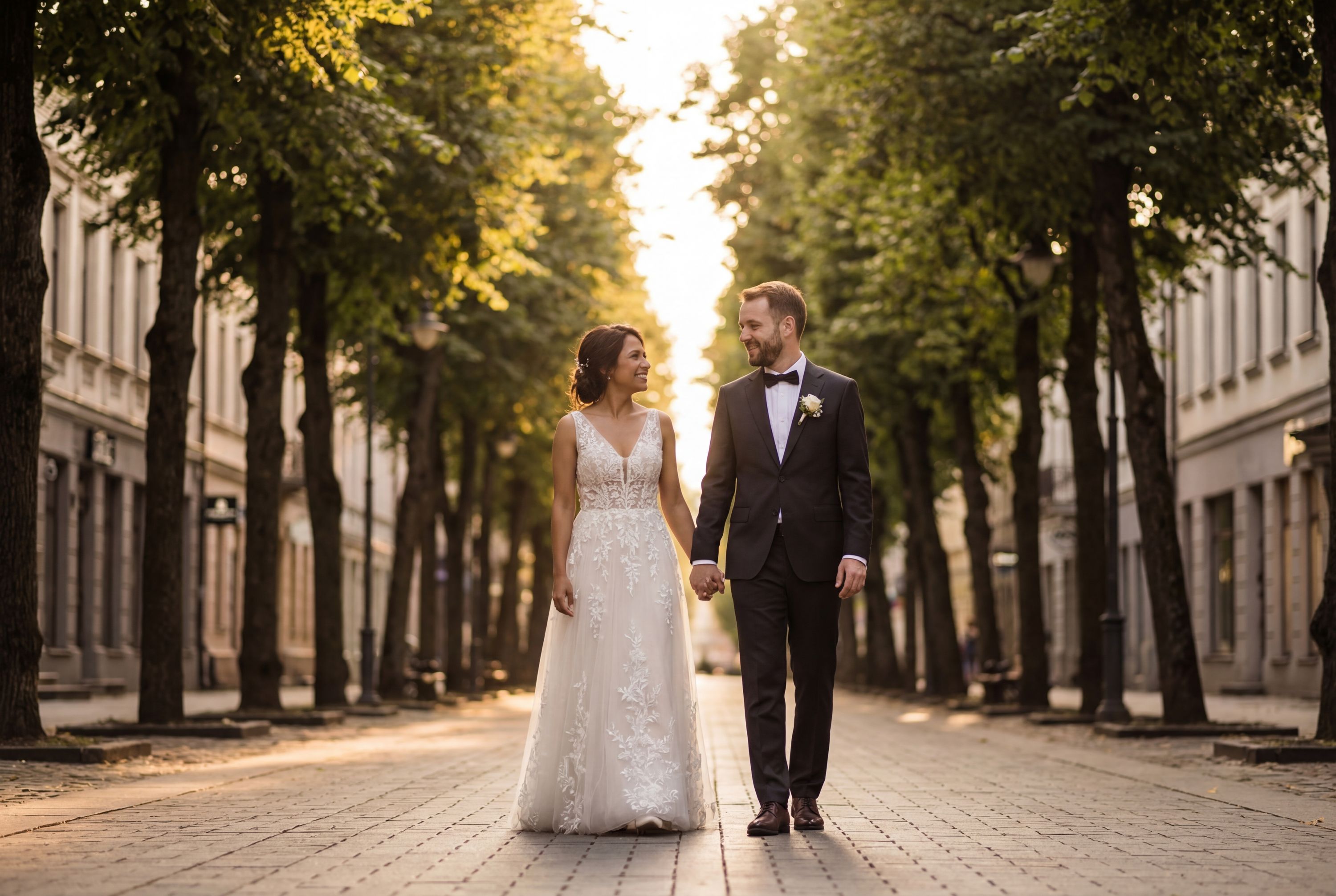 Wedding photography Kaunas - Laisvės alėja (Liberty Avenue)