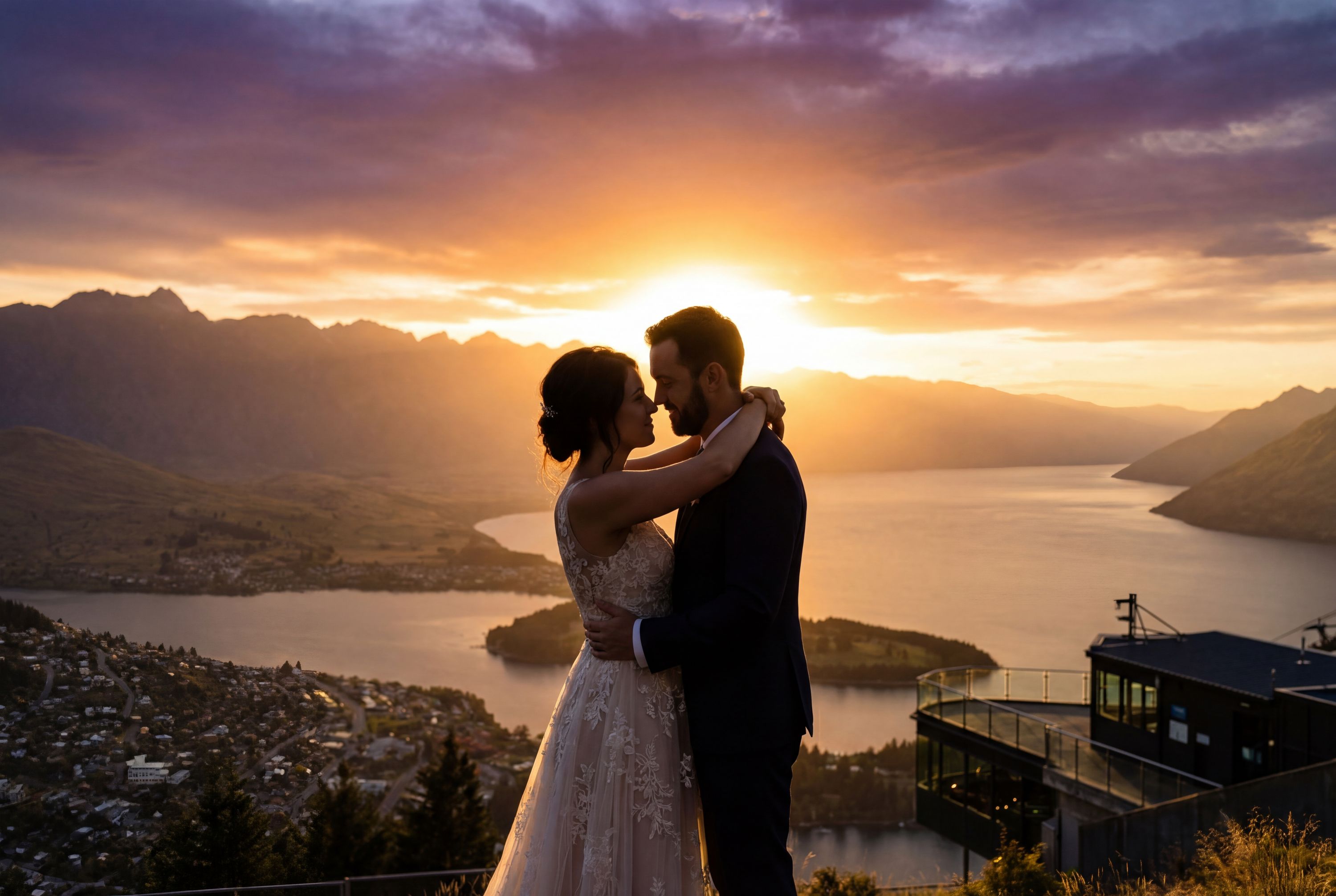 Wedding photography Queenstown - Bob's Peak (Skyline Gondola Summit)