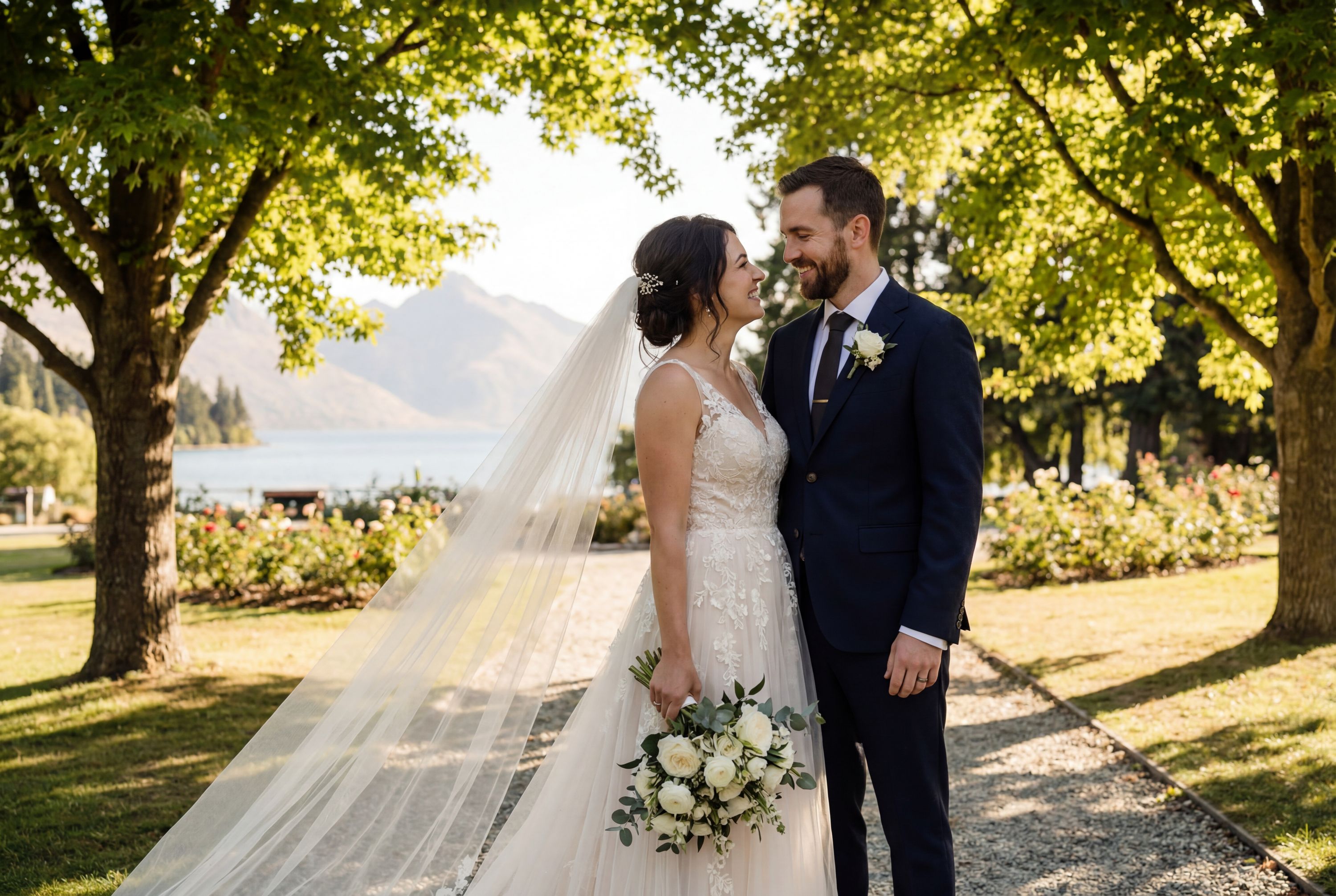 Wedding photography Queenstown - Queenstown Gardens