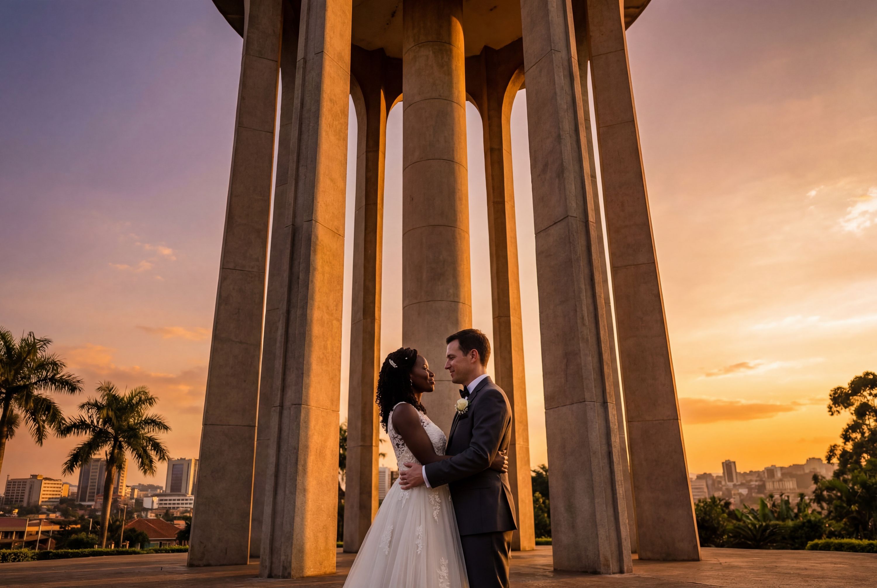 Wedding photography Kampala - Independence Monument