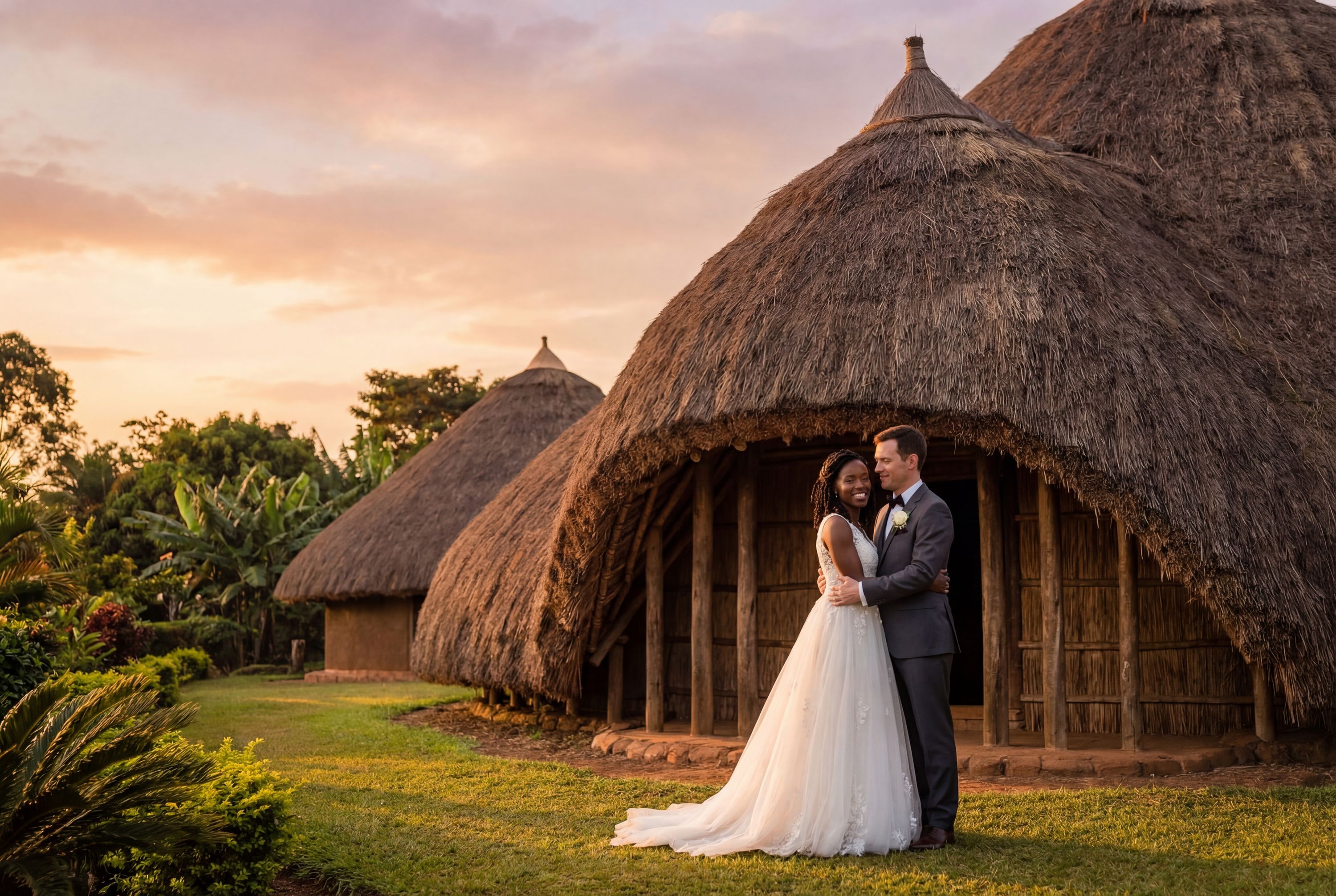 Wedding photography Kampala - Kasubi Royal Tombs