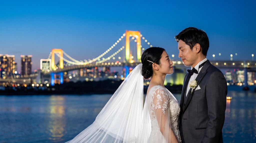 Odaiba Seaside Park / Rainbow Bridge wedding photography, Tokyo, Odaiba Seaside Park / Rainbow Bridge wedding photography, Tokyo,