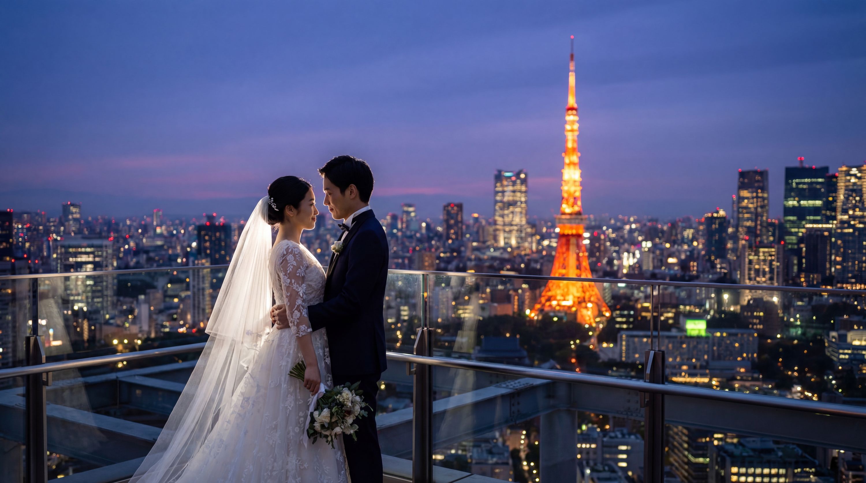 Roppongi Hills (Tokyo City View) wedding photography Tokyo 