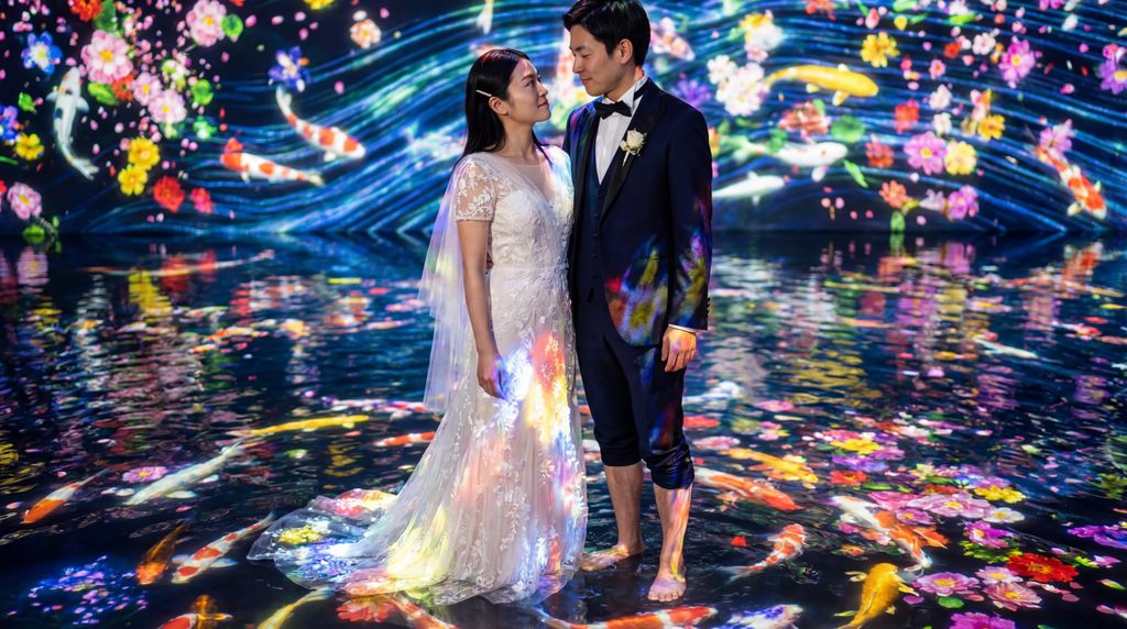 TeamLab Planets TOKYO wedding photography, Tokyo, TeamLab Planets TOKYO wedding photography, Tokyo,