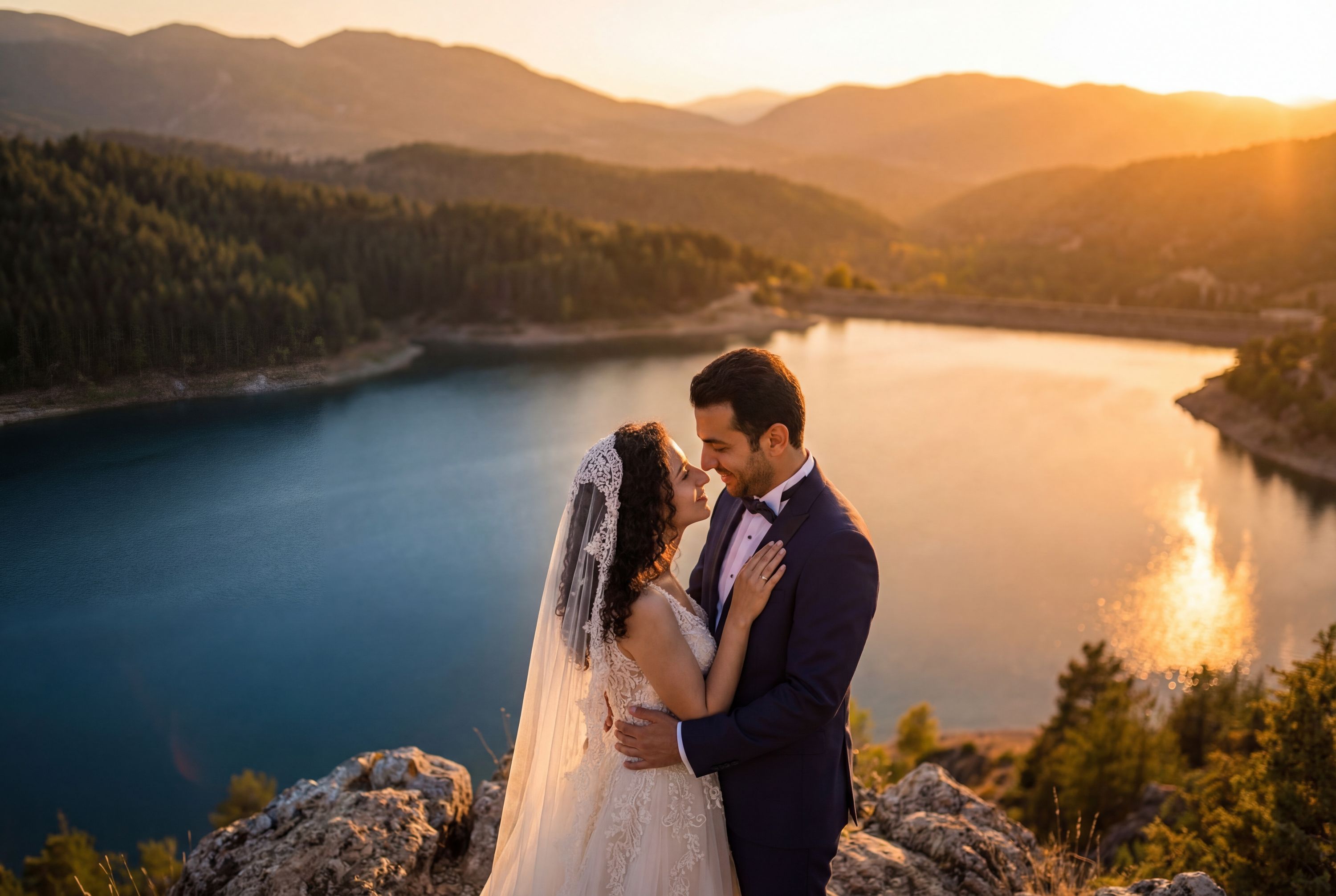 Karacaören Dam Lake (Karacaören Baraj Gölü) wedding photography Burdur 