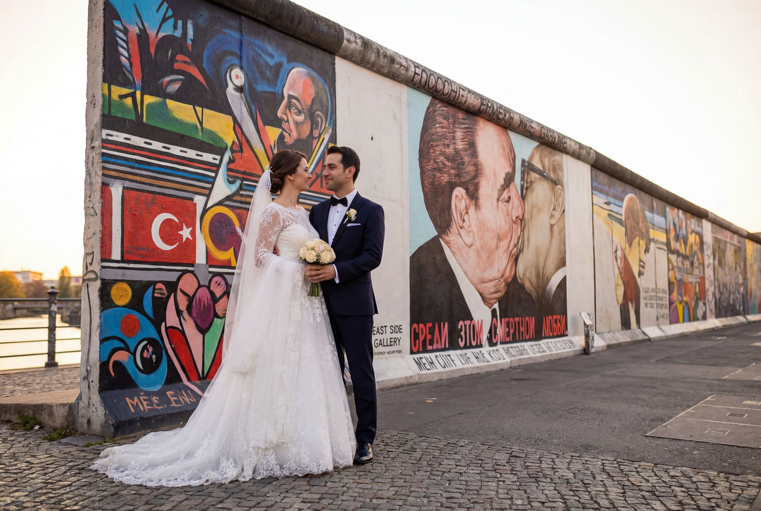 East Side Gallery wedding photography Berlin 