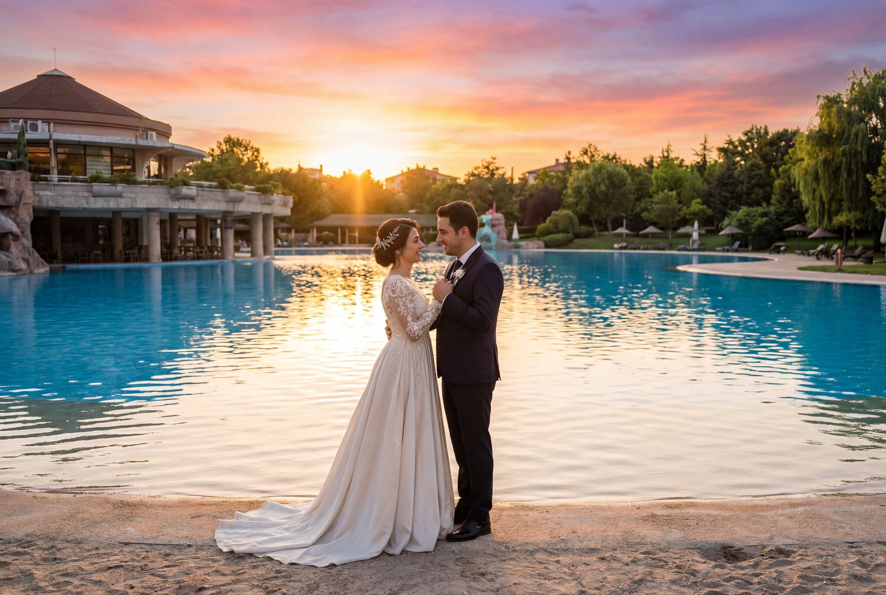 Kentpark (Artificial Beach & Pools) wedding photography Eskişehir 