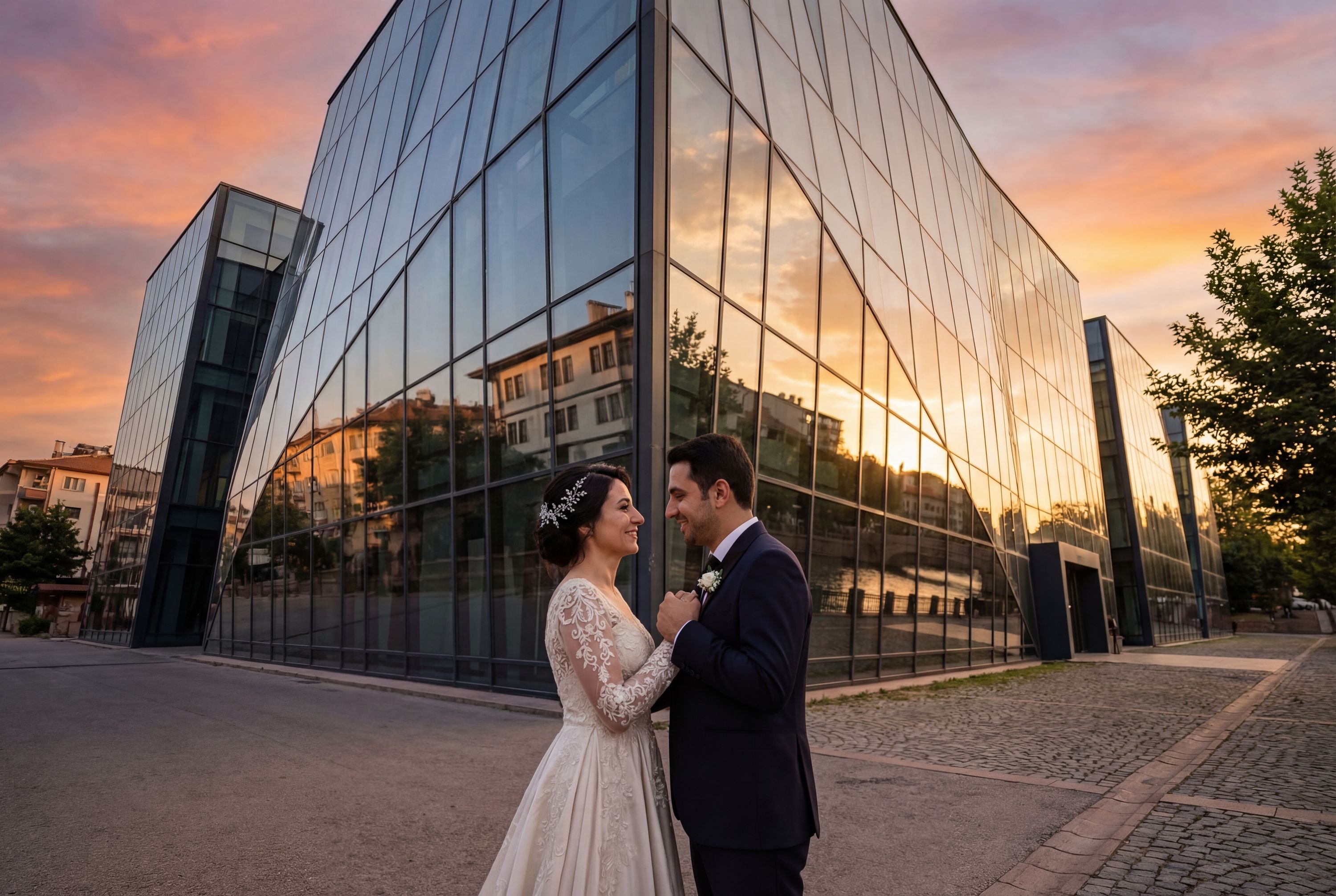 Modern Glass Arts Museum (Exterior) wedding photography Eskişehir 