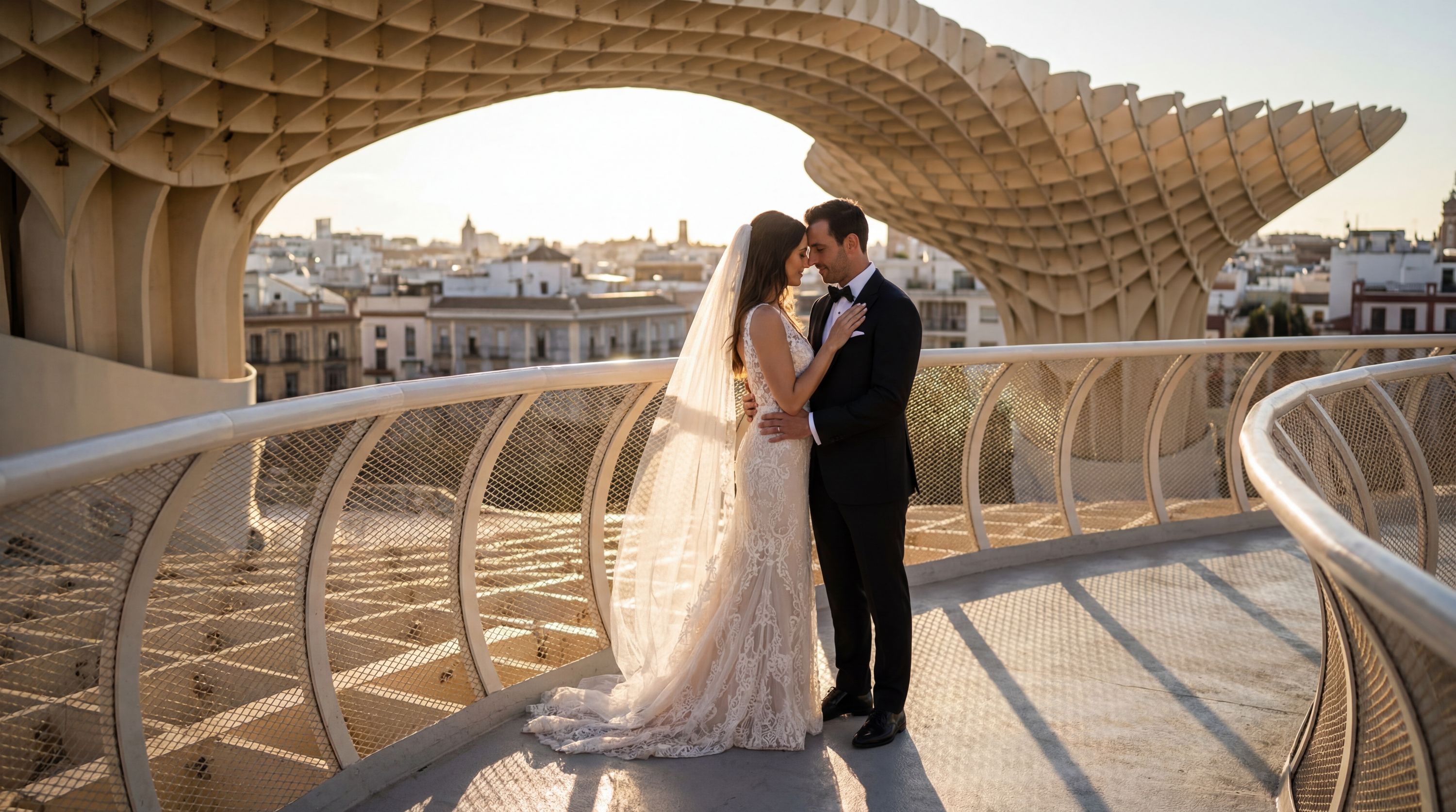 Metropol Parasol (Las Setas) wedding photography Seville 