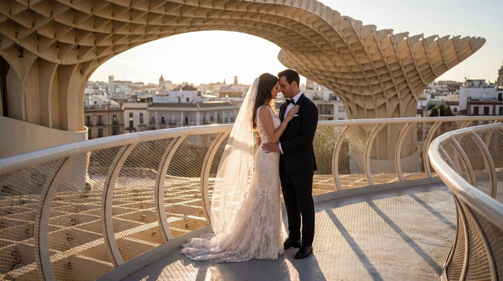 Metropol Parasol (Las Setas) wedding photography, Seville, Metropol Parasol (Las Setas) wedding photography, Seville,