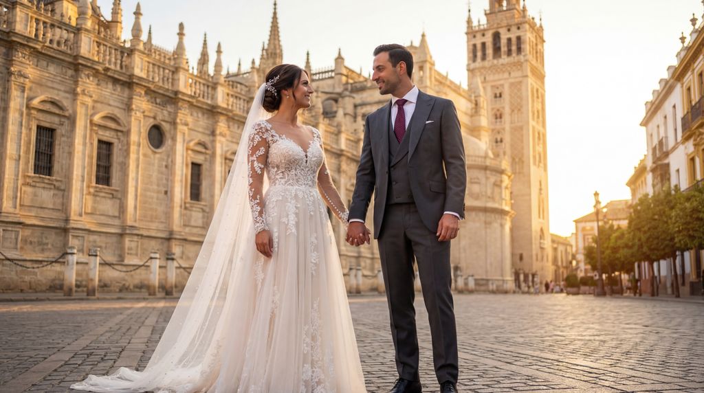 Seville Cathedral & Giralda Tower wedding photography, Seville, Seville Cathedral & Giralda Tower wedding photography, Seville,