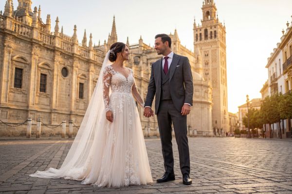 Seville Cathedral and Giralda wedding photography Seville Cathedral and Giralda wedding photography Seville