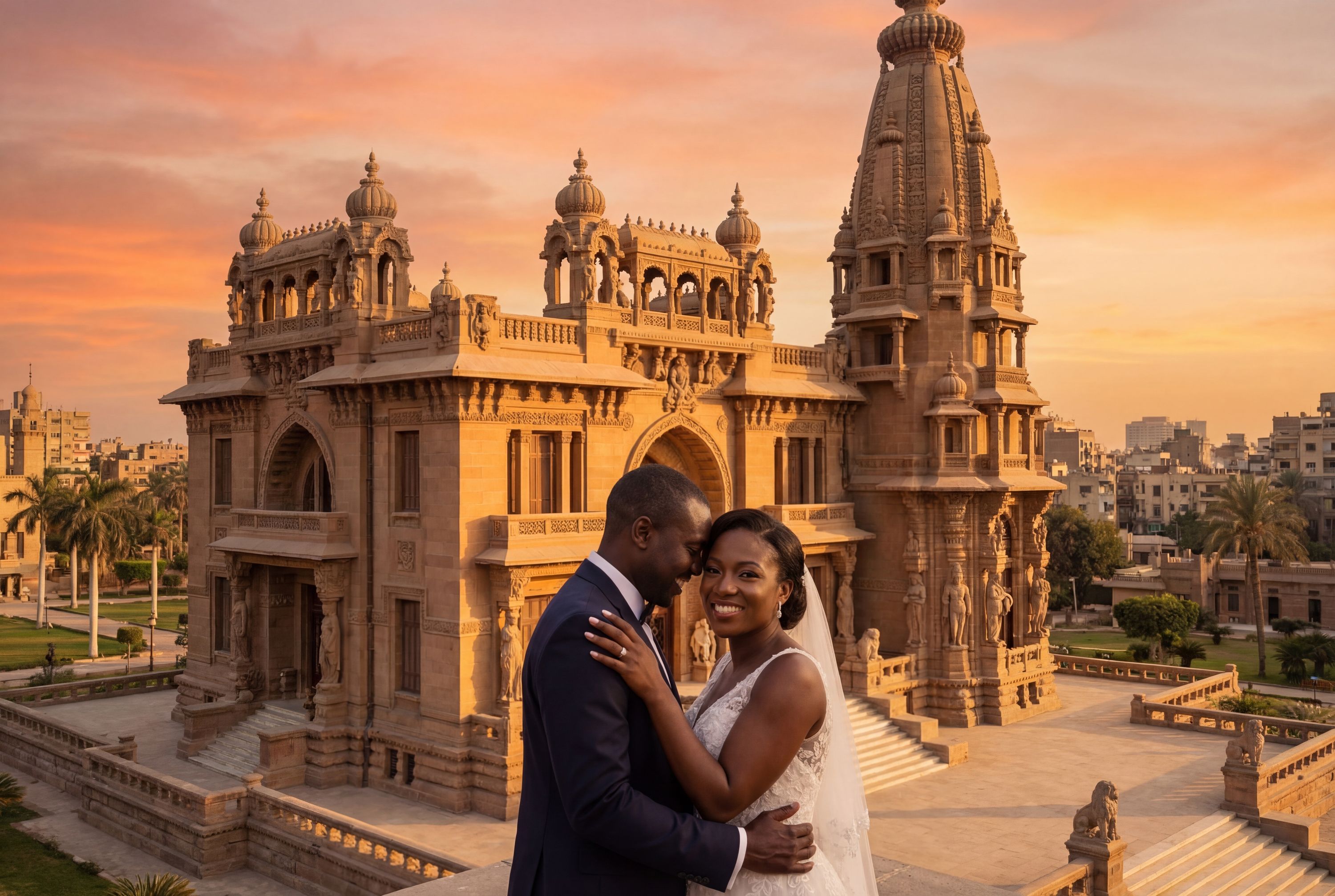 Baron Empain Palace wedding photography Cairo 