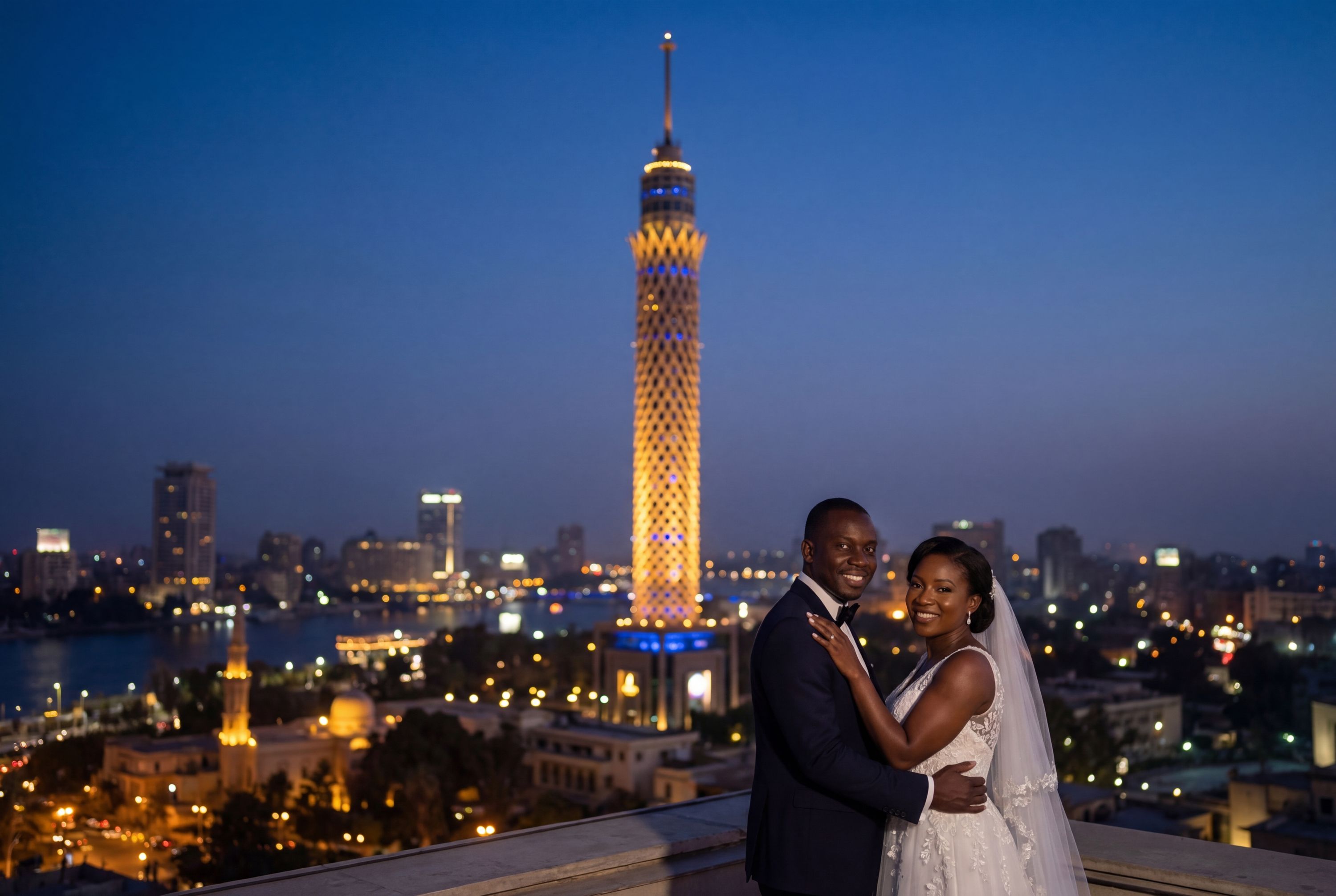 Cairo Tower wedding photography Cairo 