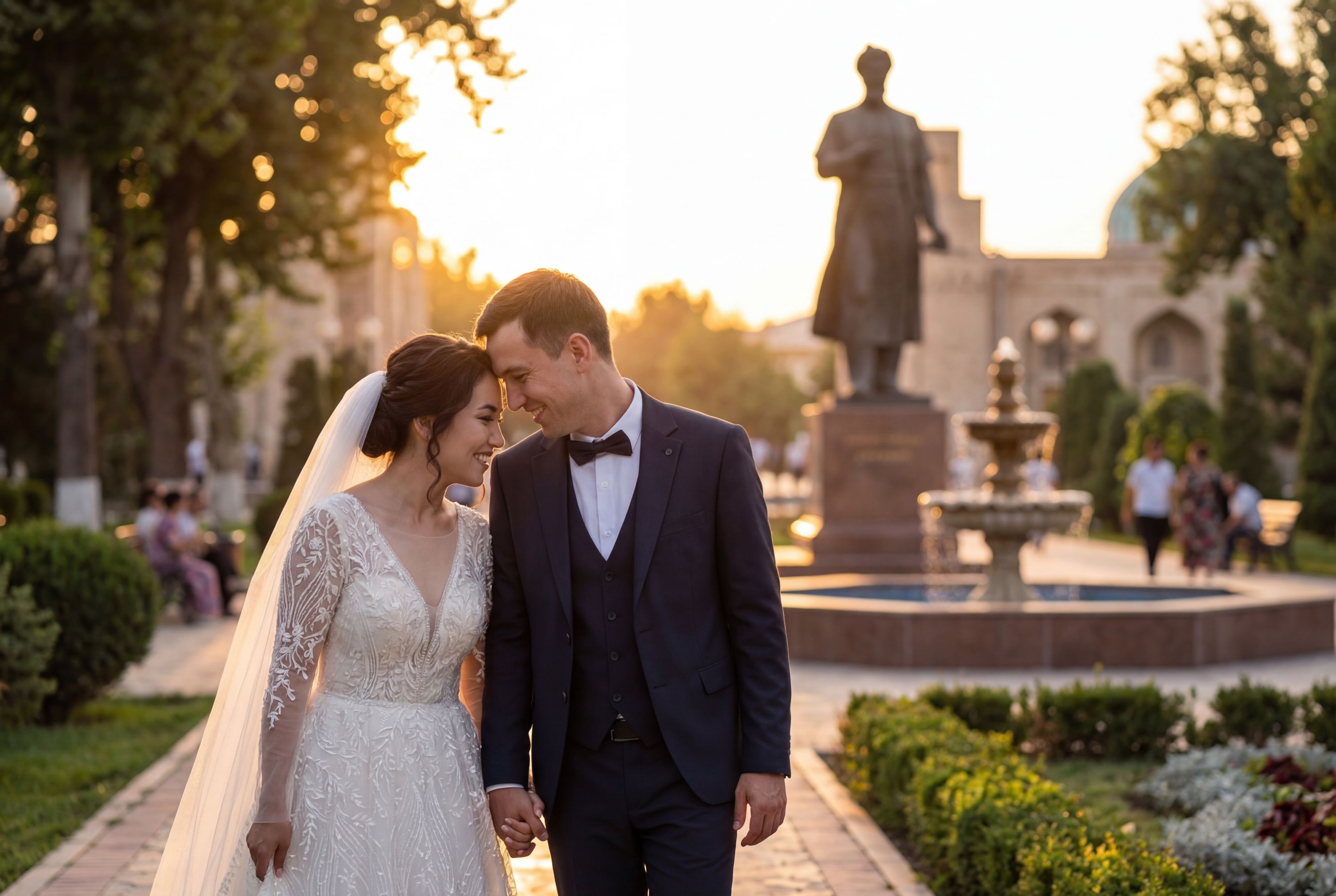 Wedding photography Khujand - Kamoli Khujandi Park