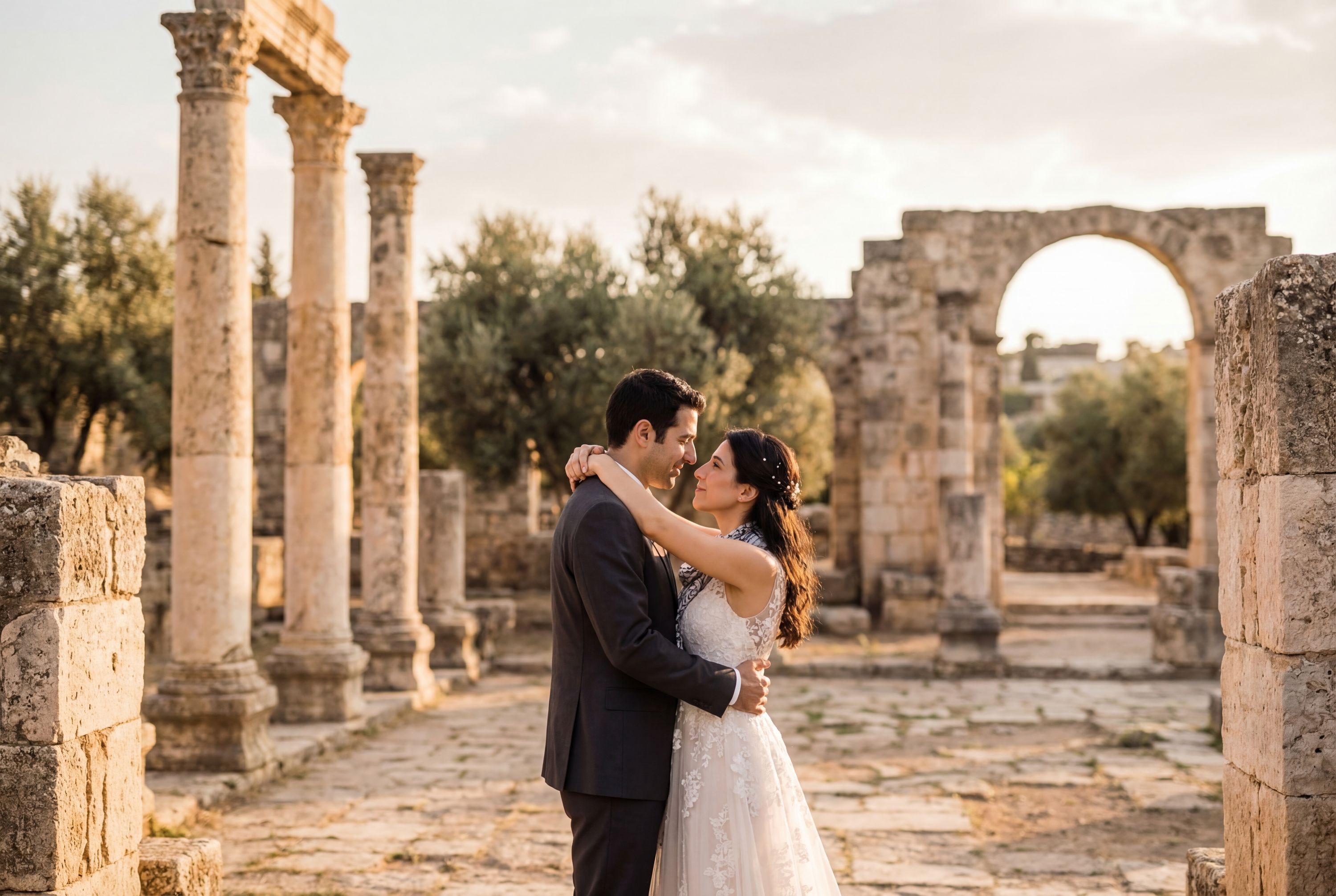 Wedding photography Irbid - Beit Ras (Capitolias) Archaeological Site