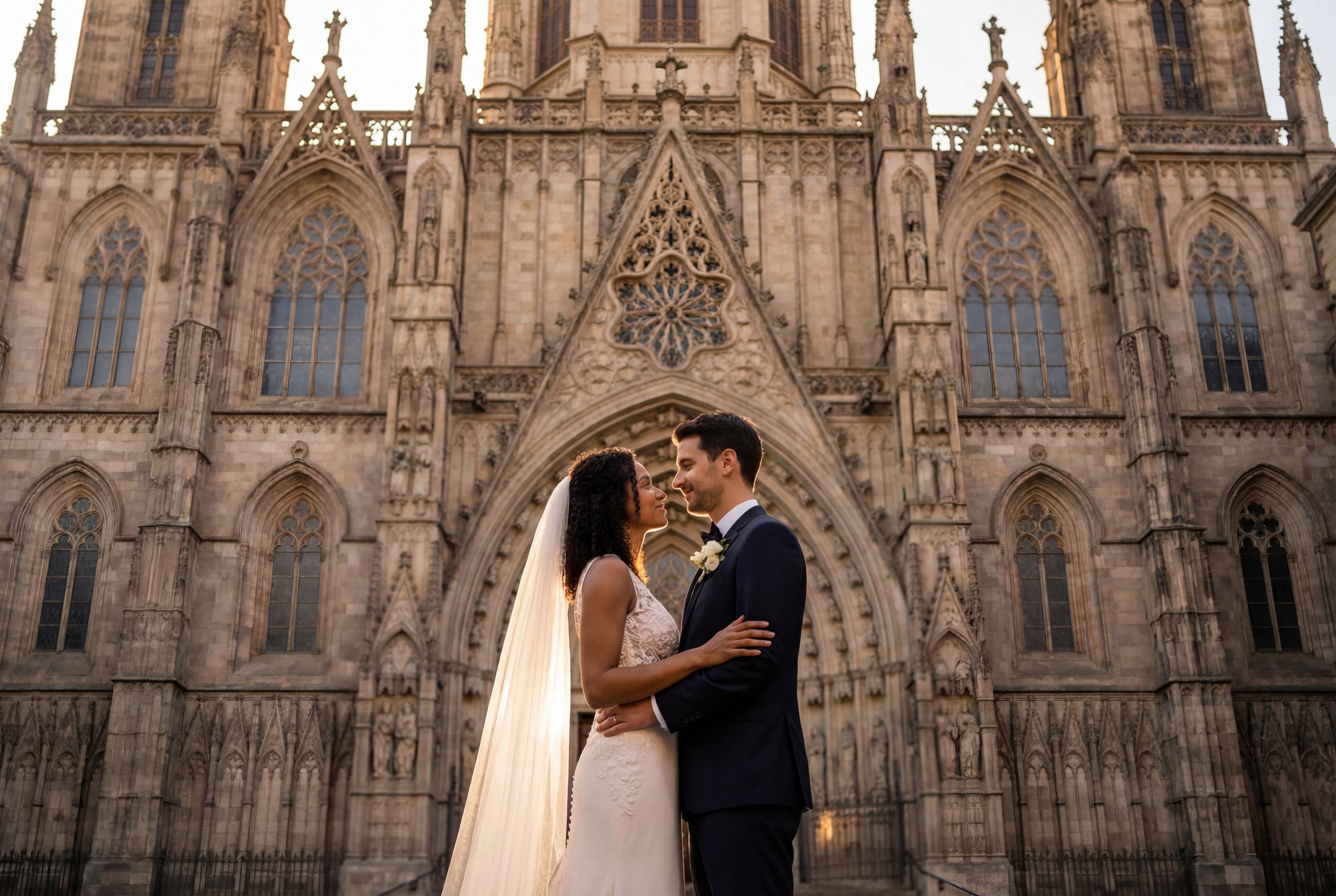 Barcelona Cathedral wedding photography Barcelona 