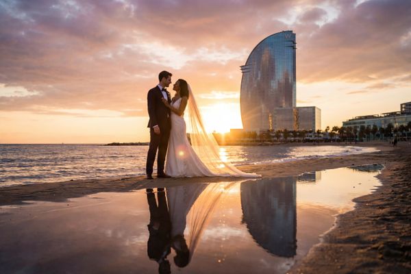 Barceloneta Beach & W Hotel wedding photography Barceloneta Beach & W Hotel wedding photography Barcelona