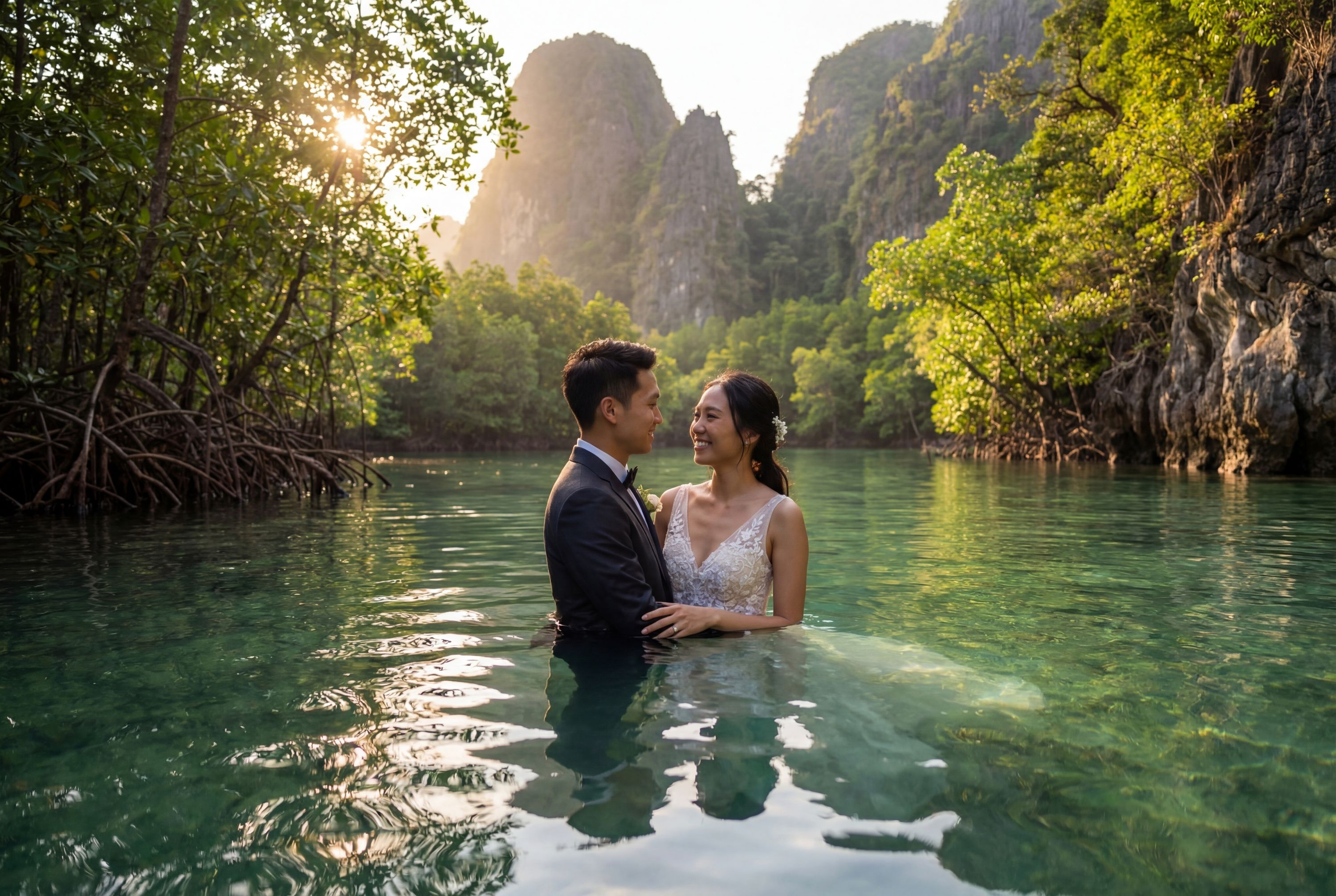 Wedding photography Krabi - Klong Root (Clearwater Lagoon)