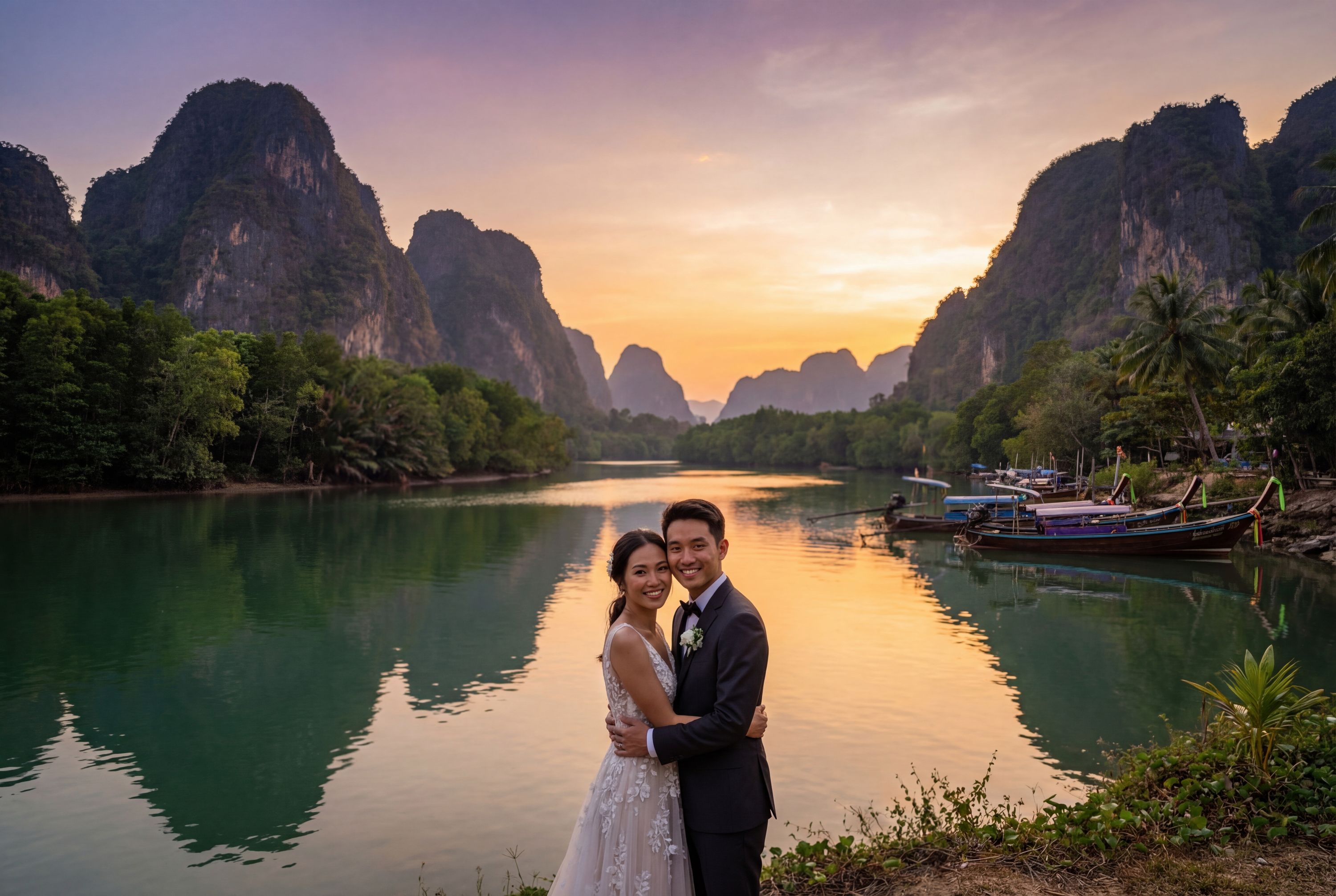 Wedding photography Krabi - Krabi River