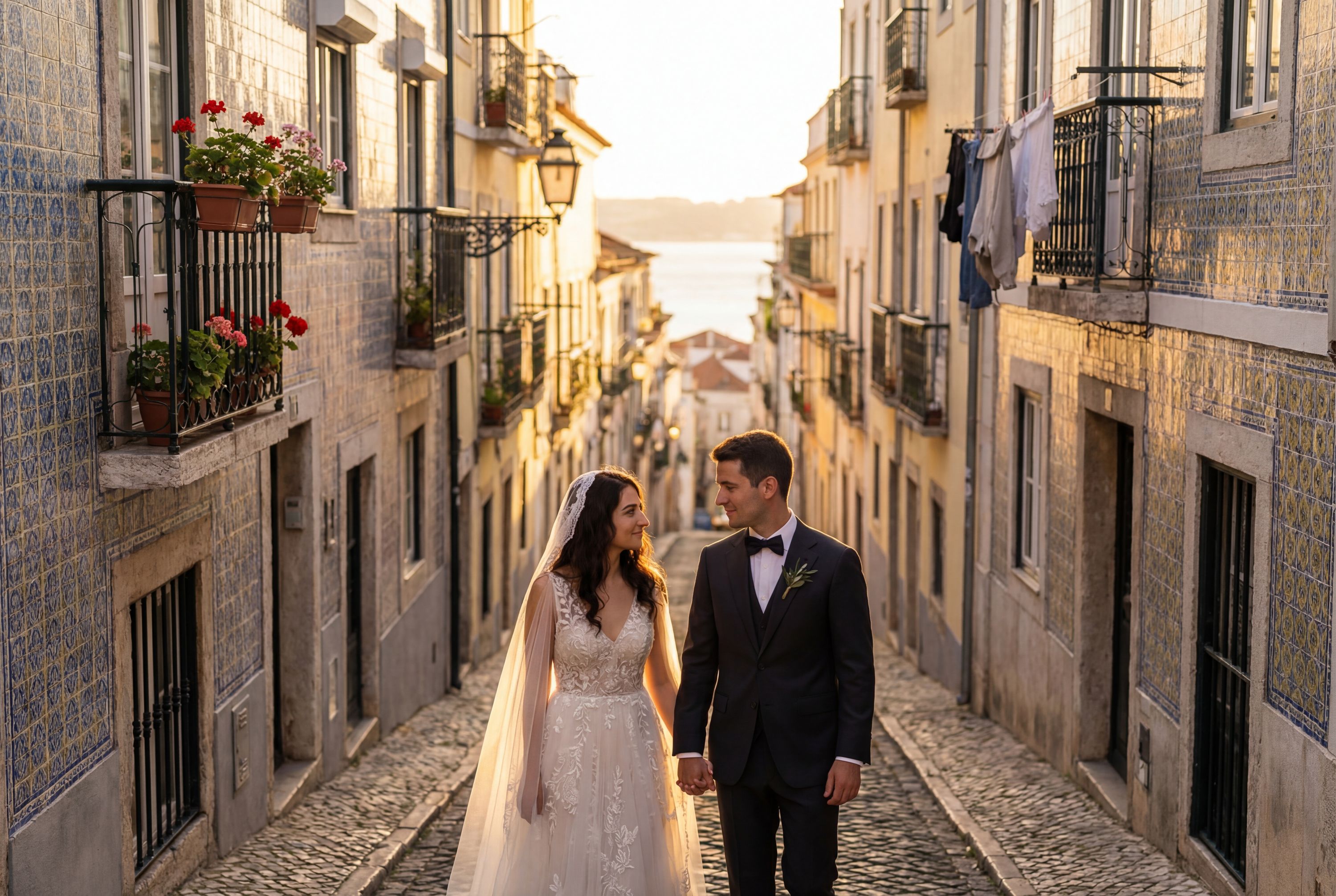 Alfama District wedding photography Lisbon 