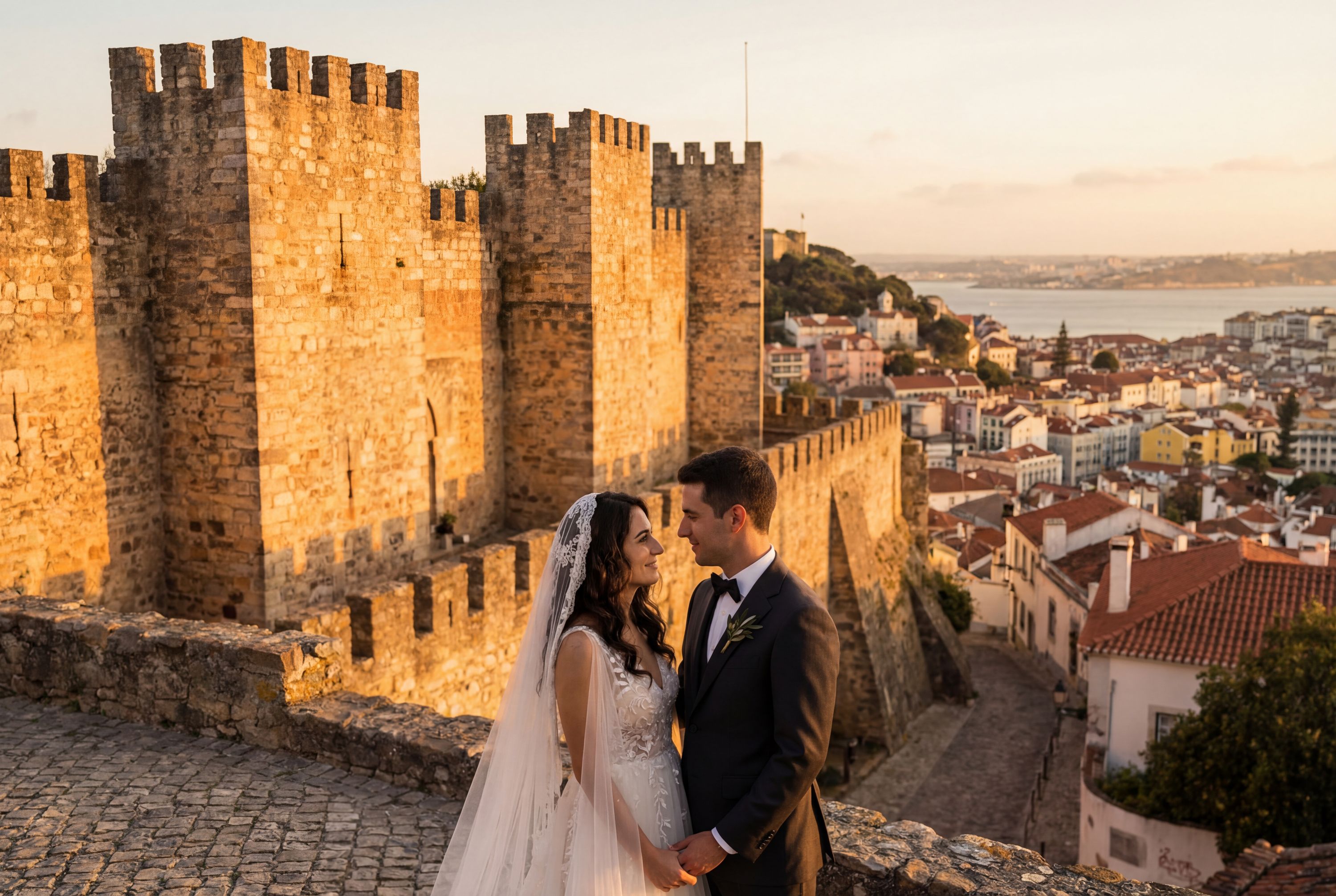 Castelo de São Jorge wedding photography Lisbon 