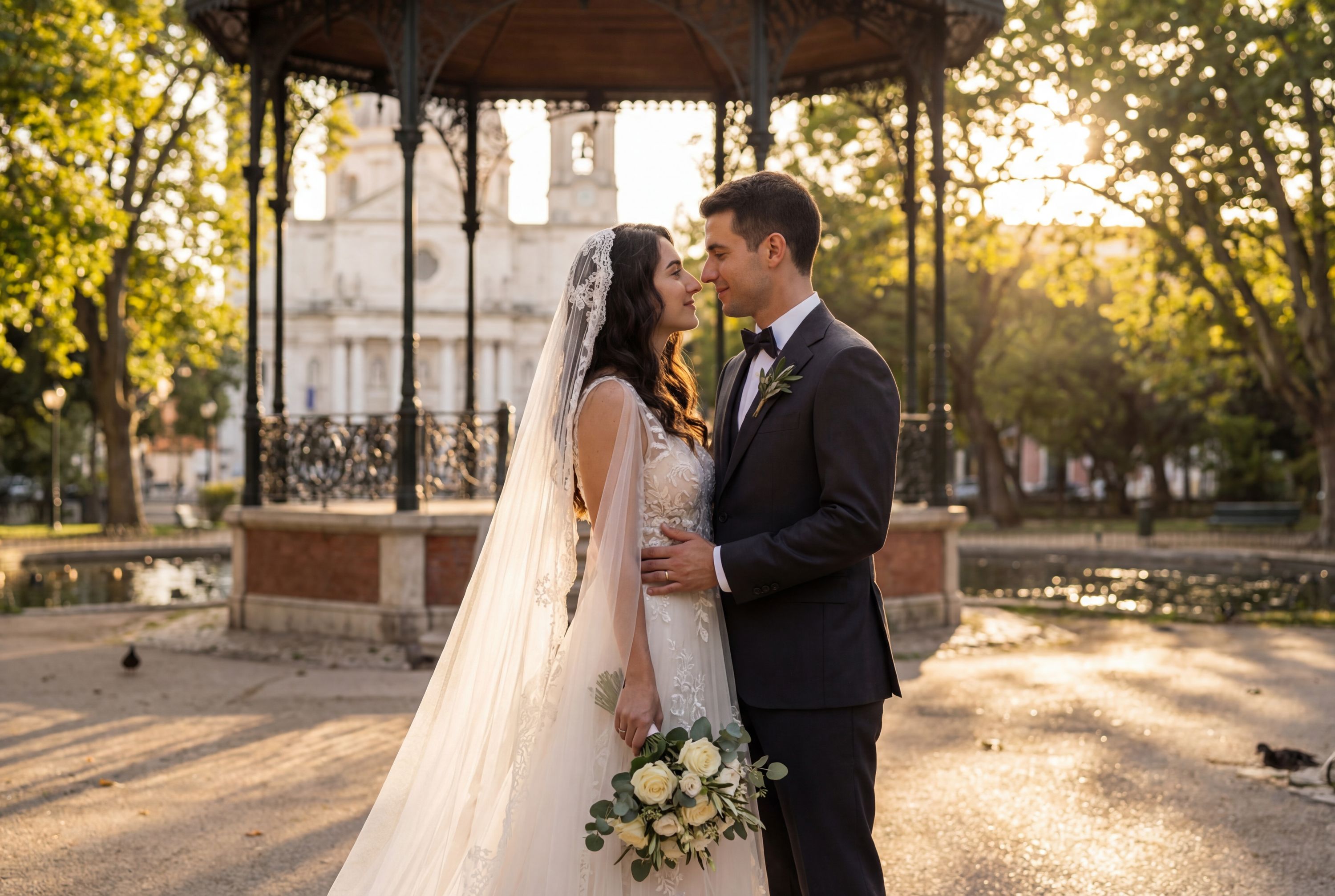 Jardim da Estrela wedding photography Lisbon 