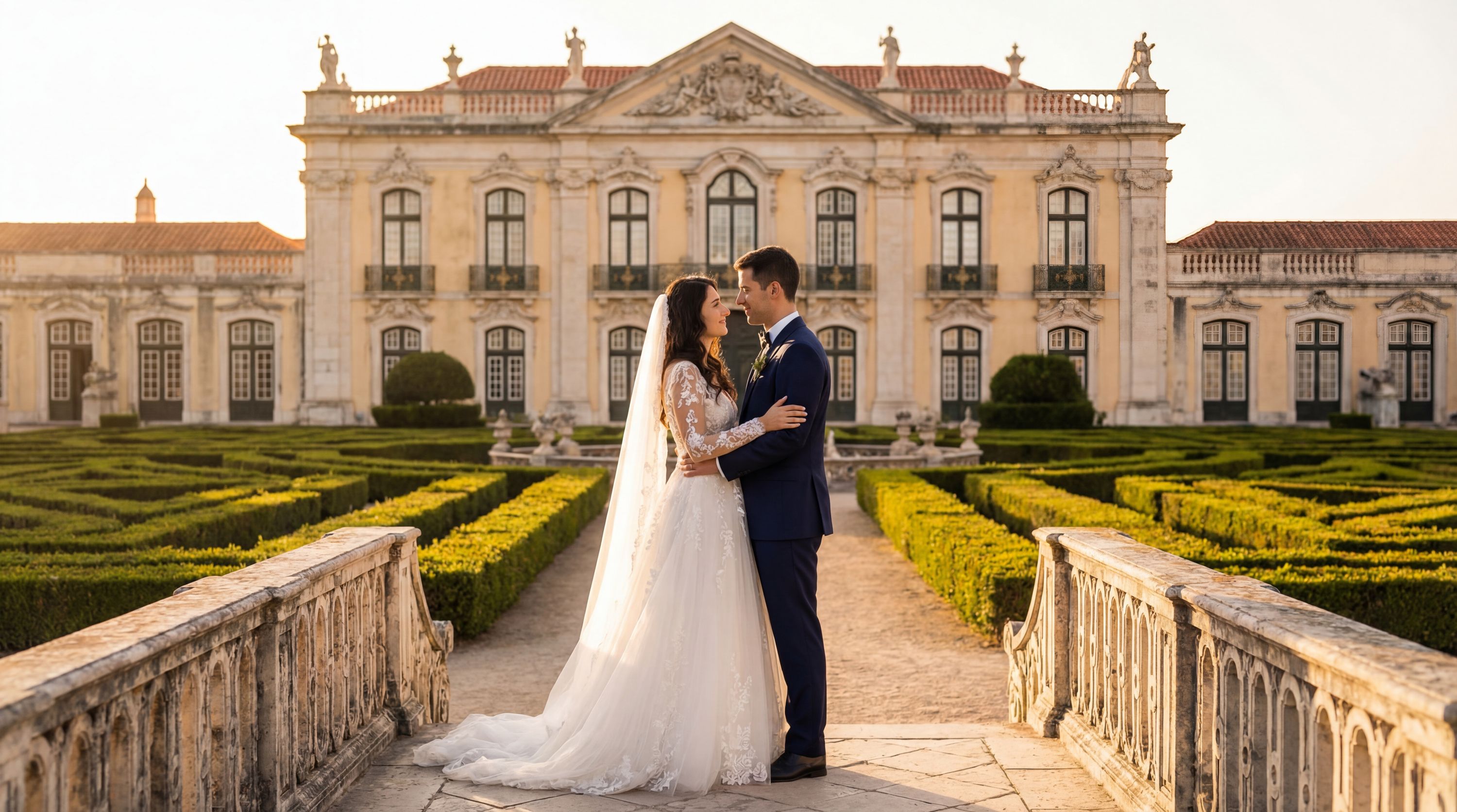 Palácio Nacional de Queluz wedding photography Lisbon 