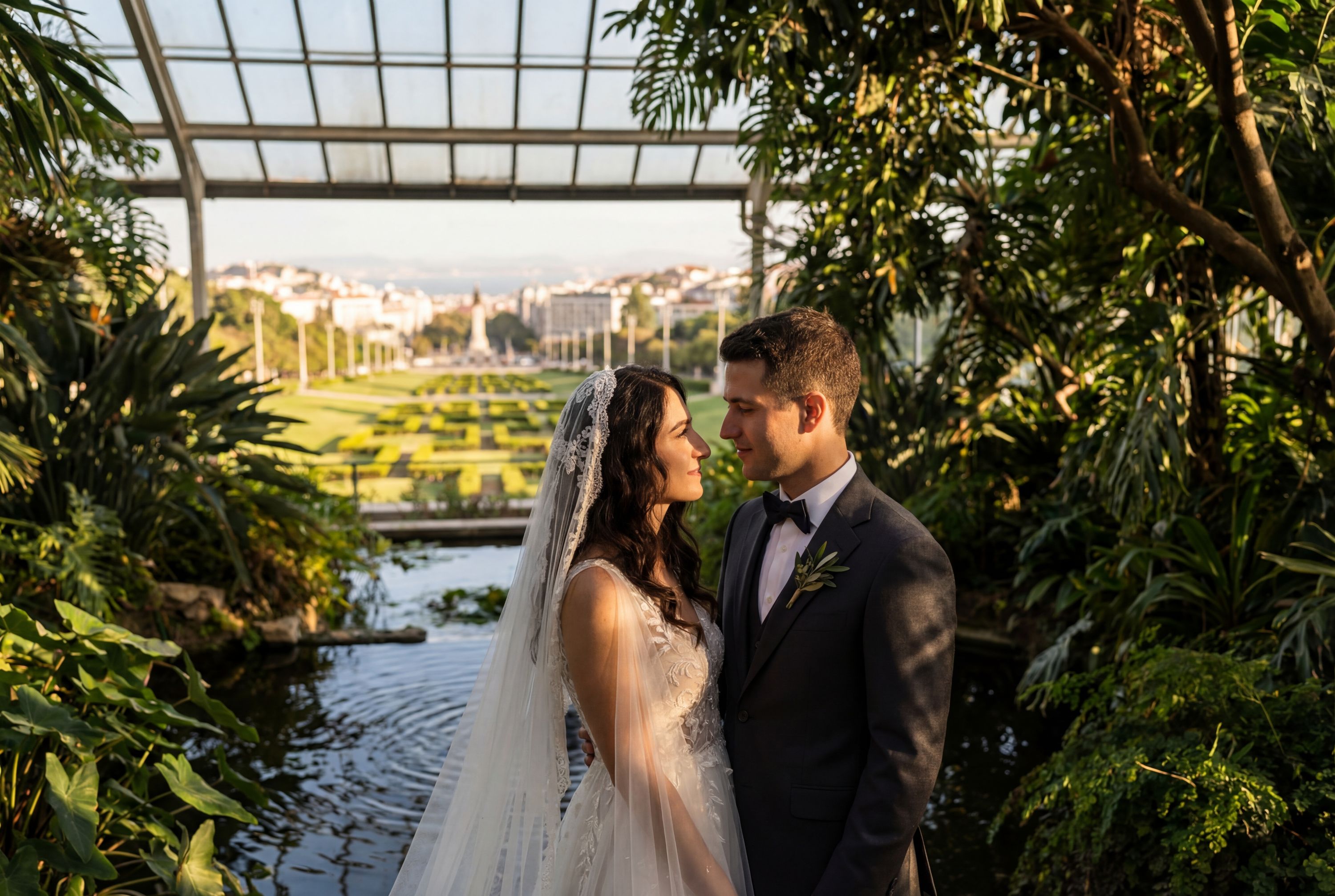 Parque Eduardo VII & Estufa Fria wedding photography Lisbon 