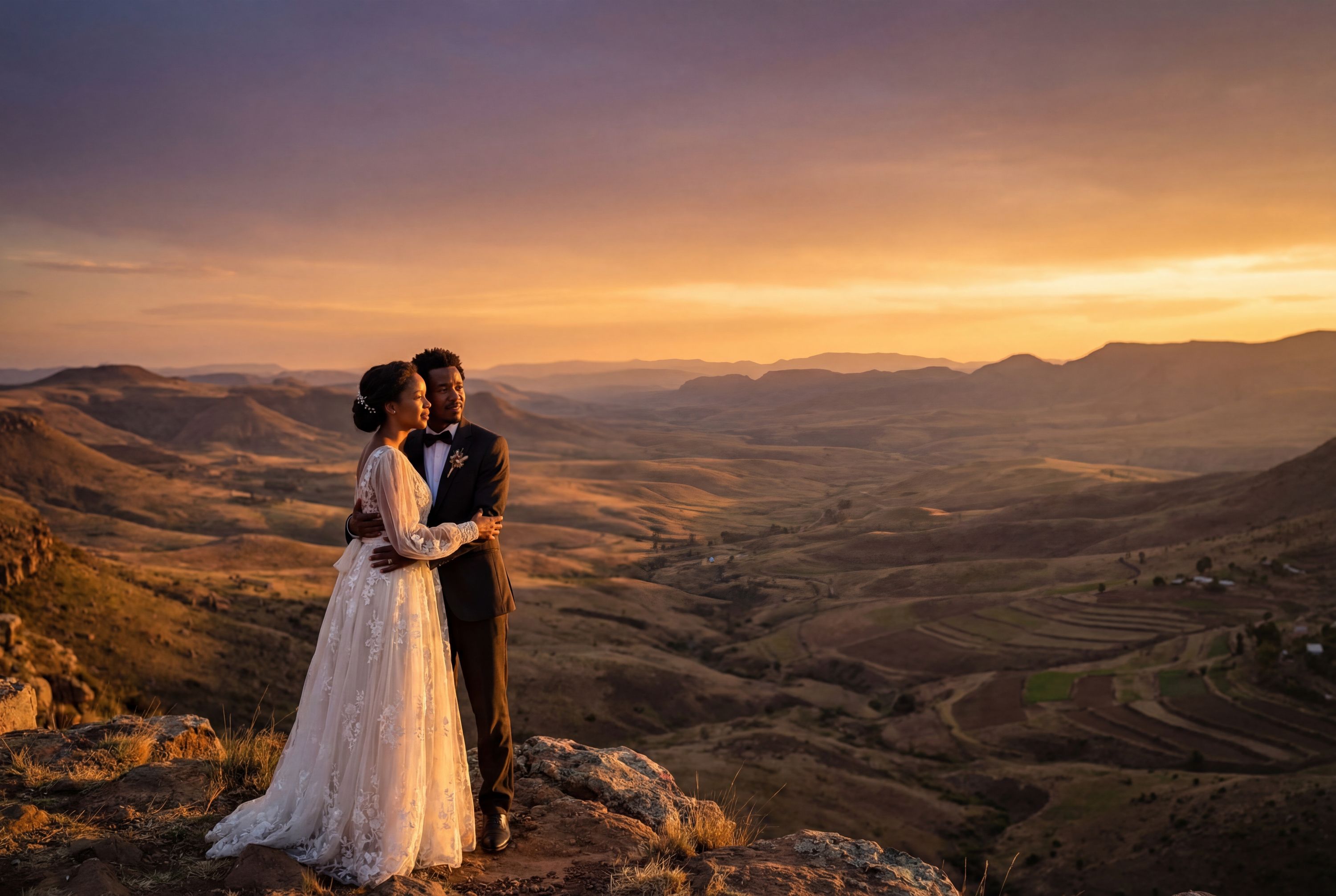 Wedding photography Maseru - Scenic Viewpoint on Roma Road