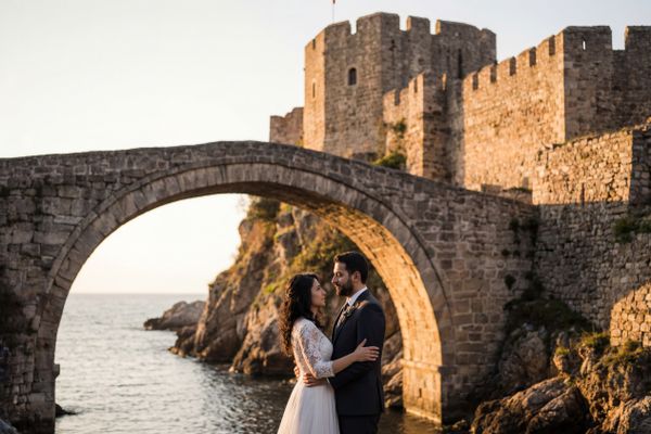 Amasra Castle and Kemere Bridge wedding photography Amasra Castle and Kemere Bridge wedding photography Bartın