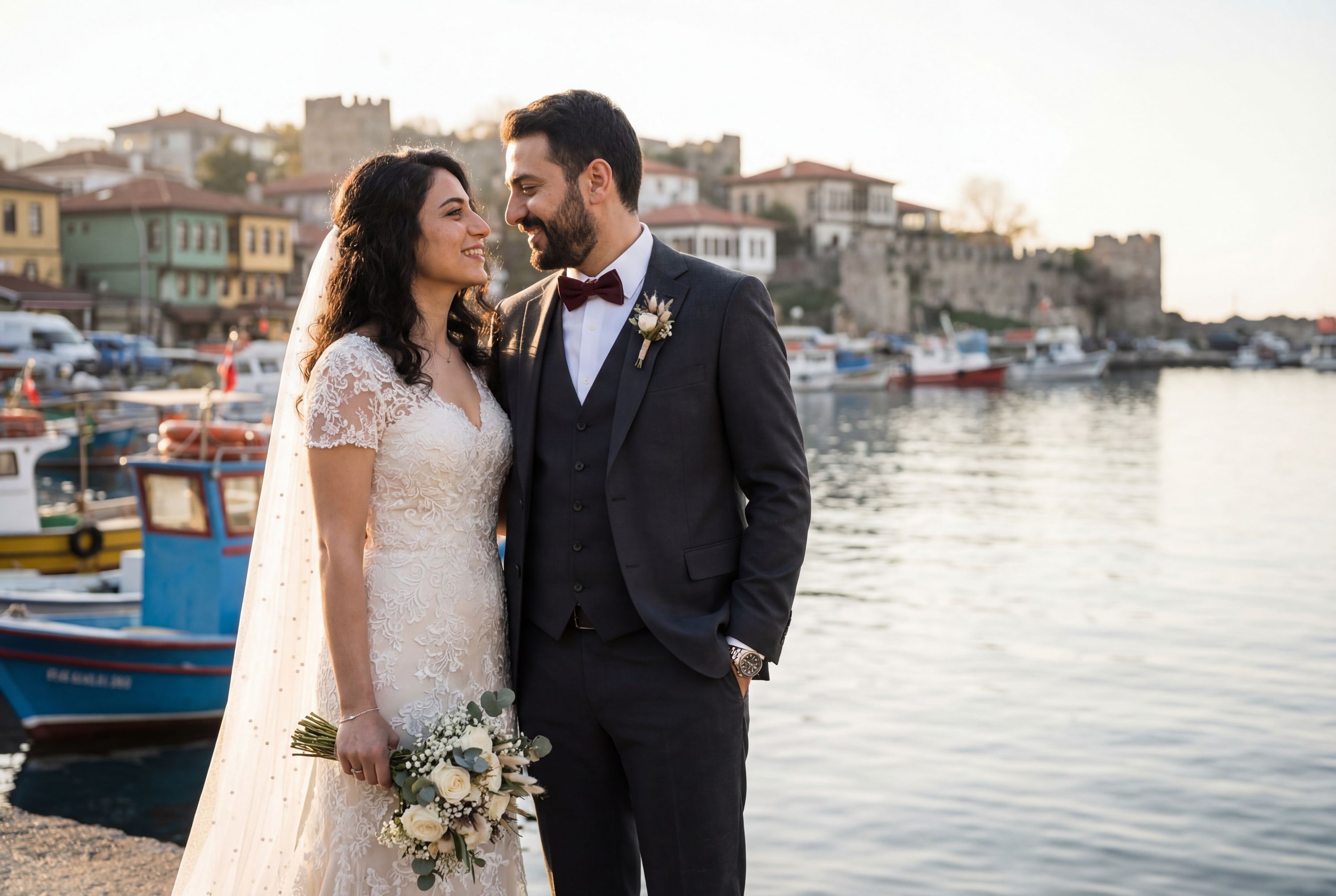 Amasra Small Harbor (Küçük Liman) wedding photography Bartın 
