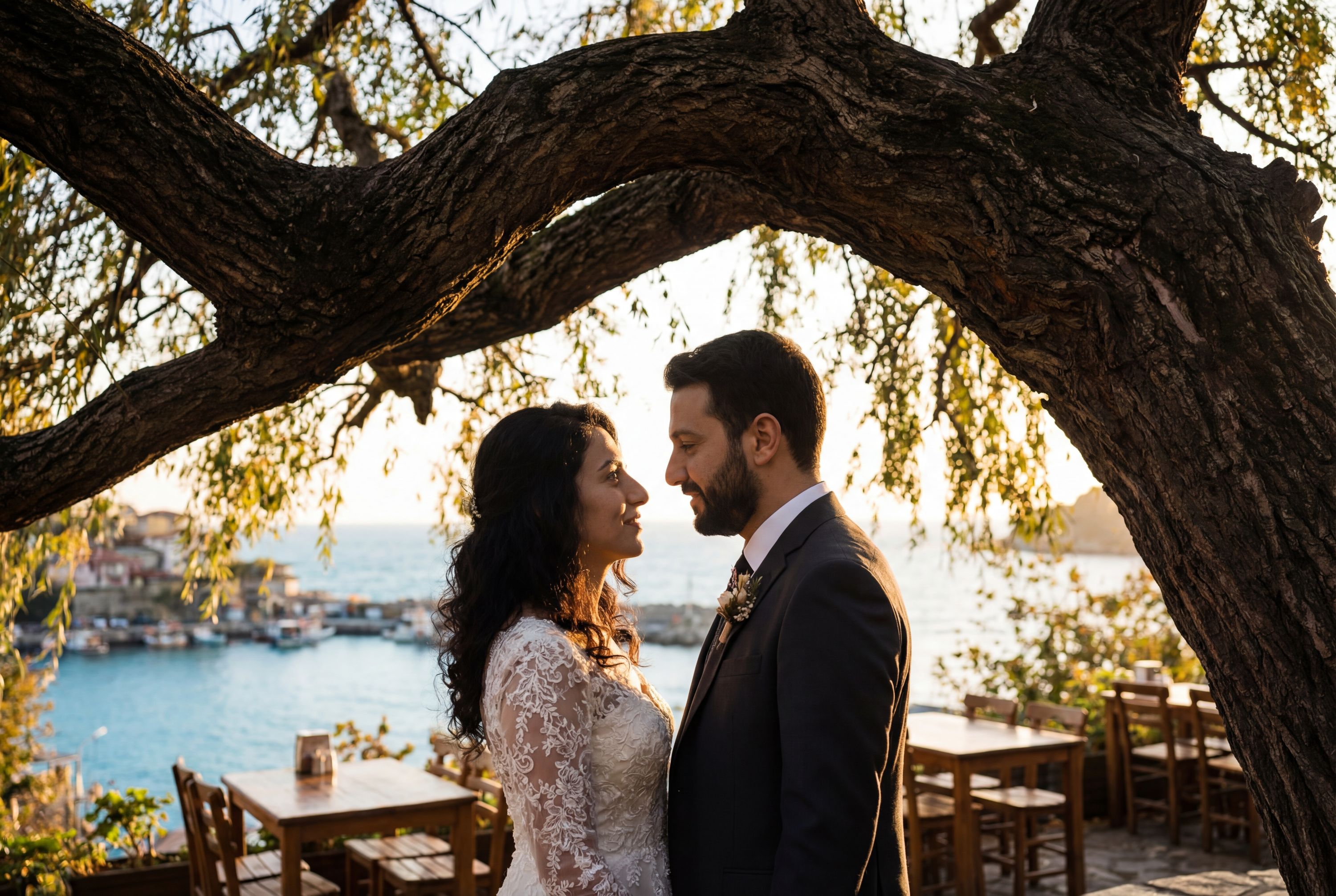 Amasra Weeping Tree (Ağlayan Ağaç) Tea Garden wedding photography Bartın 