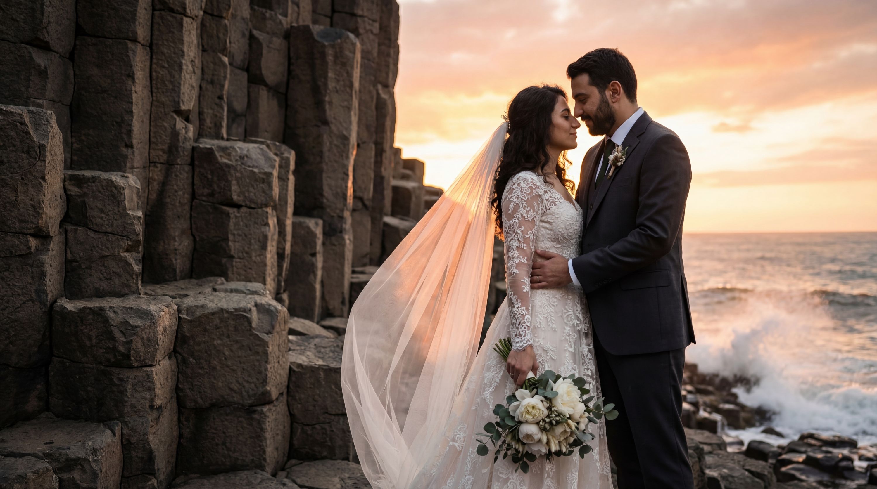 Güzelcehisar Basalt Columns wedding photography Bartın 