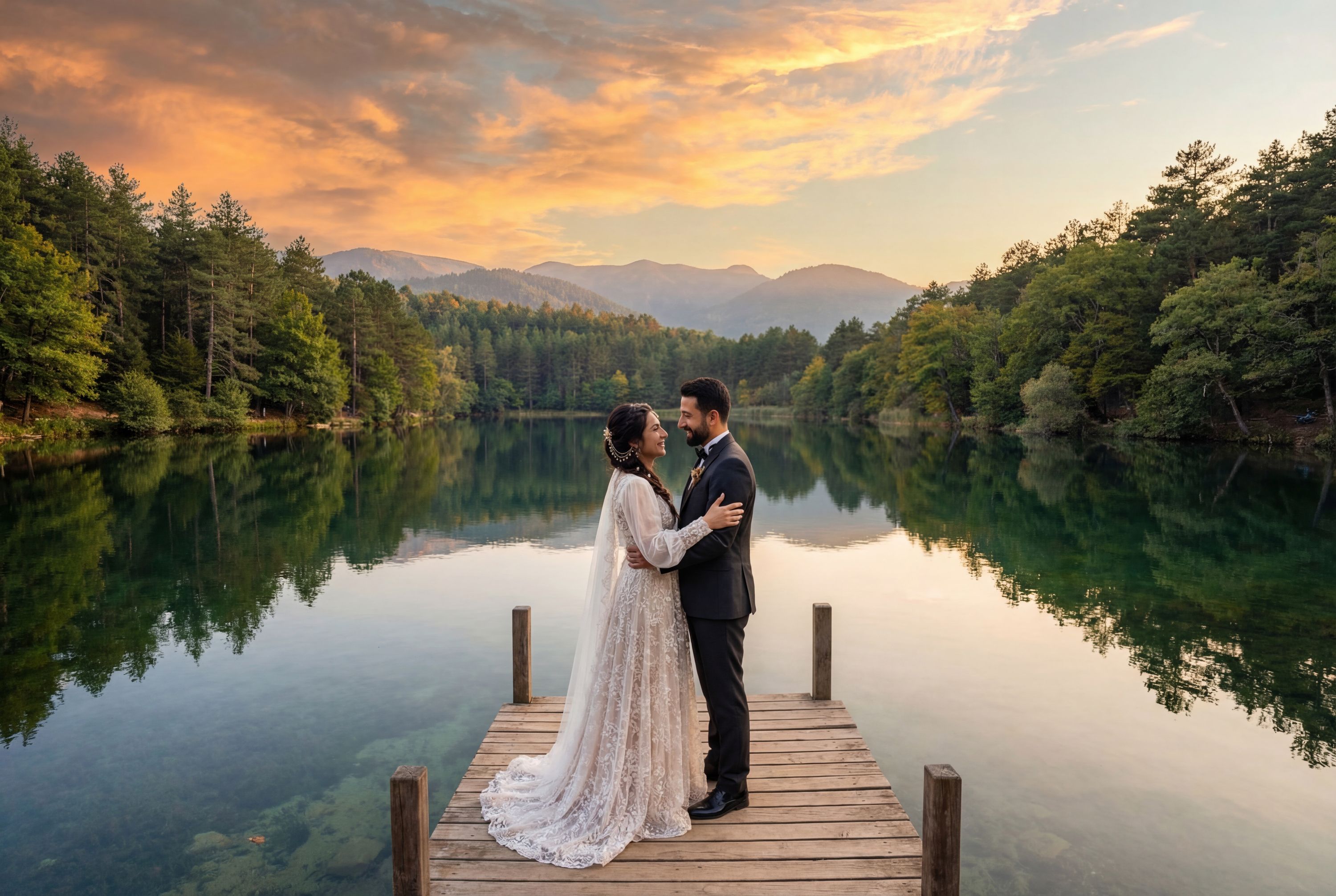 Yapraklı Karagöl (Yapraklı Black Lake) wedding photography Çankırı 