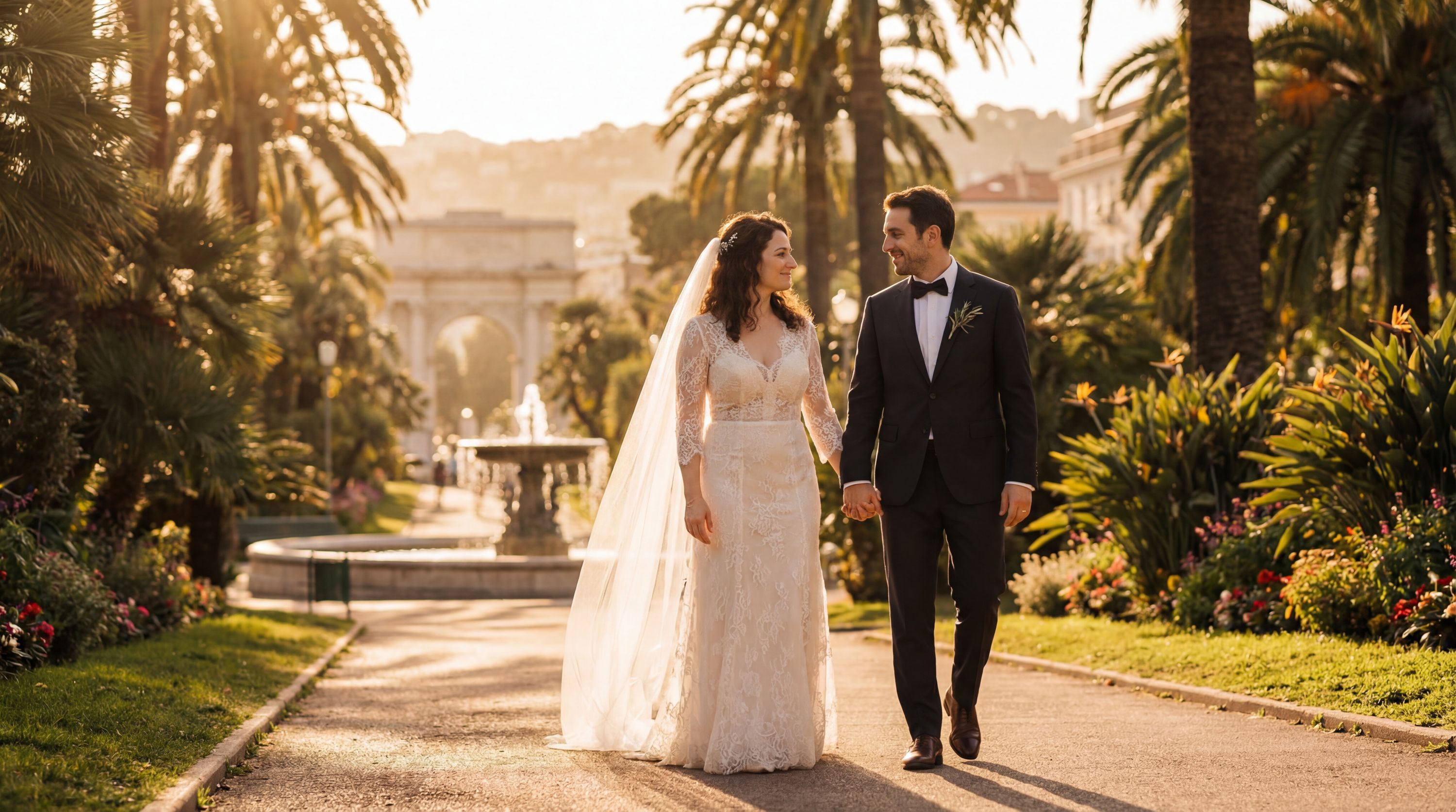 Jardin Albert 1er wedding photography Nice 